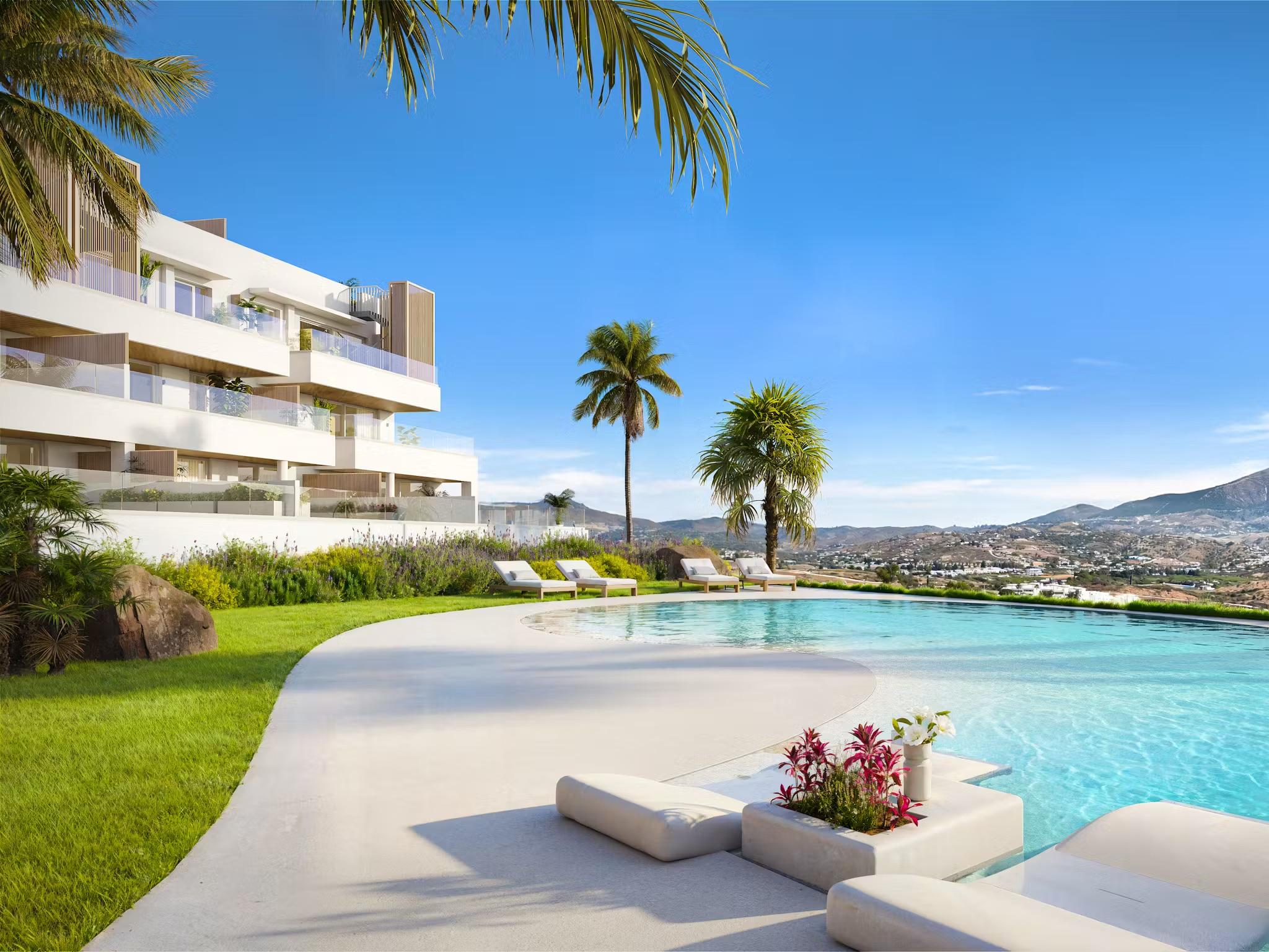 Main bedroom in 2-bedroom penthouse, La Cala Golf, Mijas