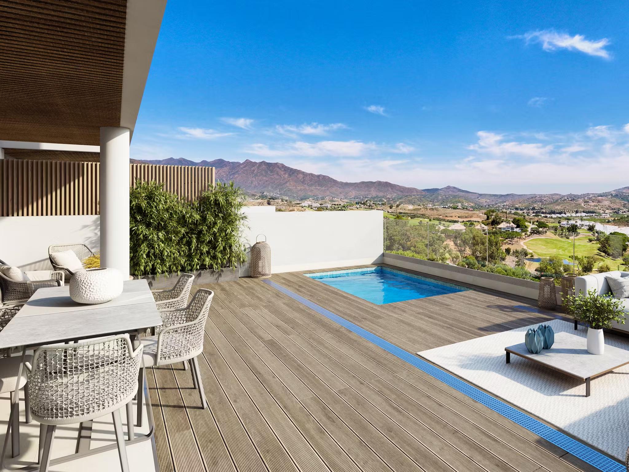 Second bathroom in 2-bedroom penthouse, La Cala Golf, Mijas
