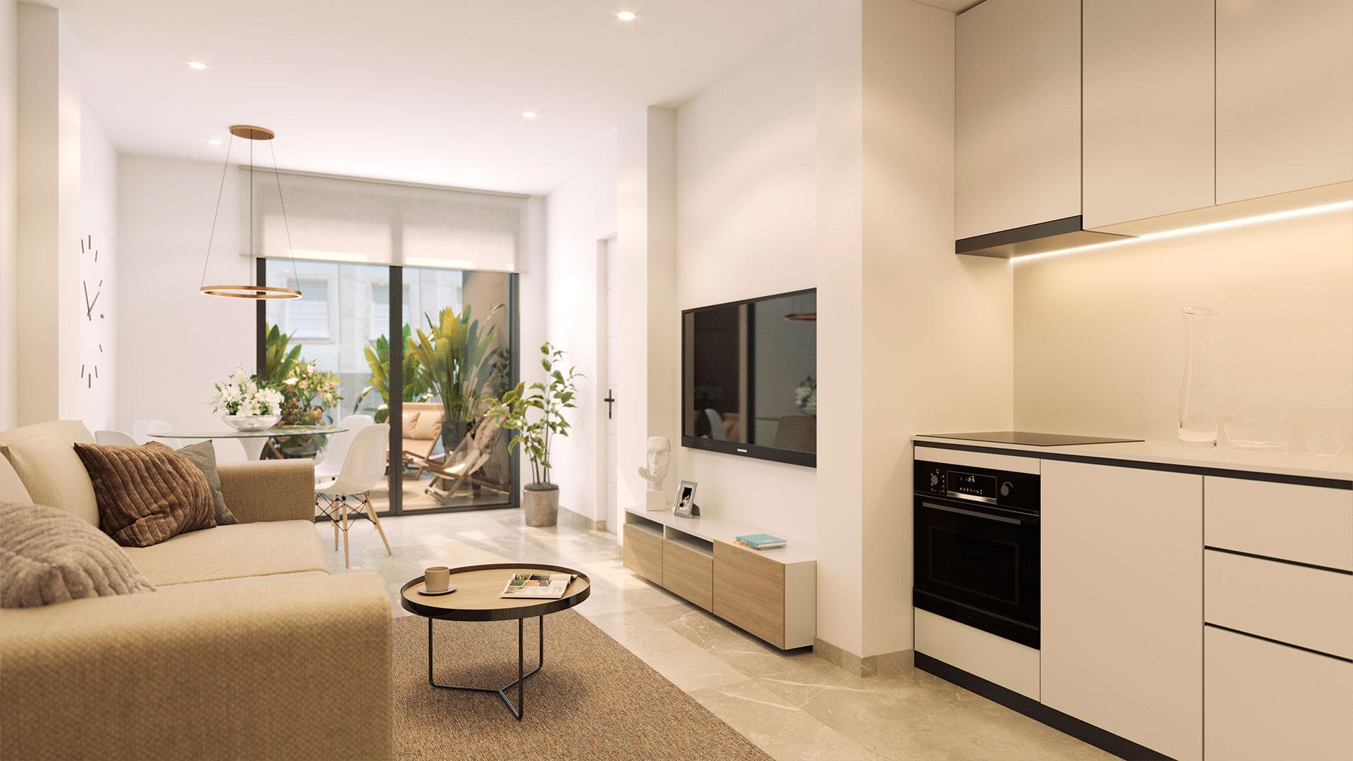 Complex grounds of the penthouse in Torrevieja, Torrevieja
