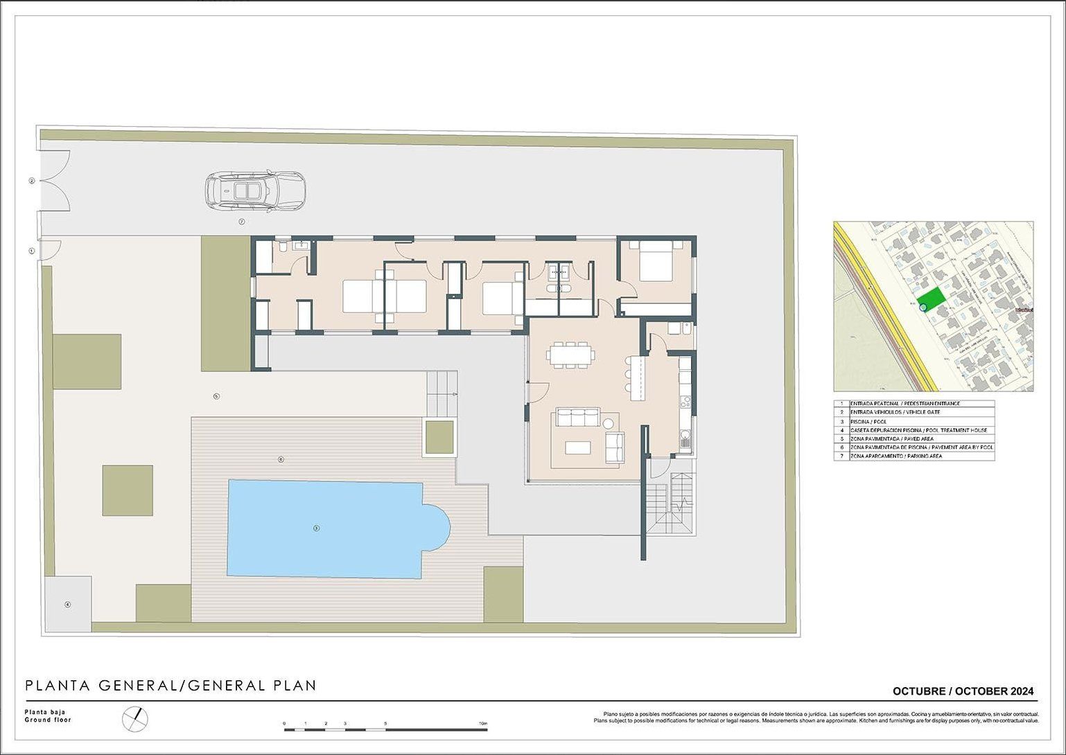 Site layout plan for new-build villa development, San Luis, Torrevieja