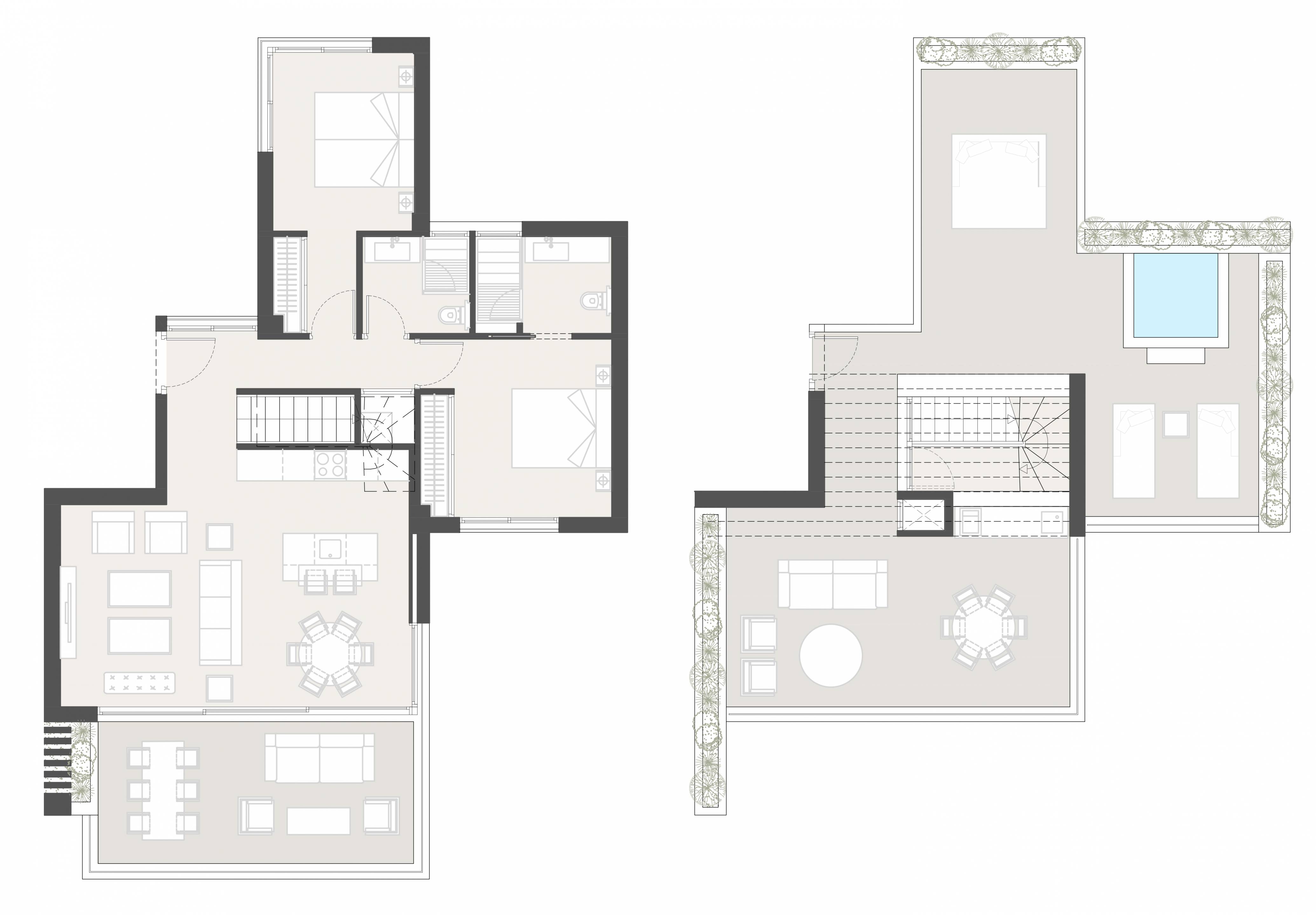 Site plan of new-build development in Calanova, Mijas