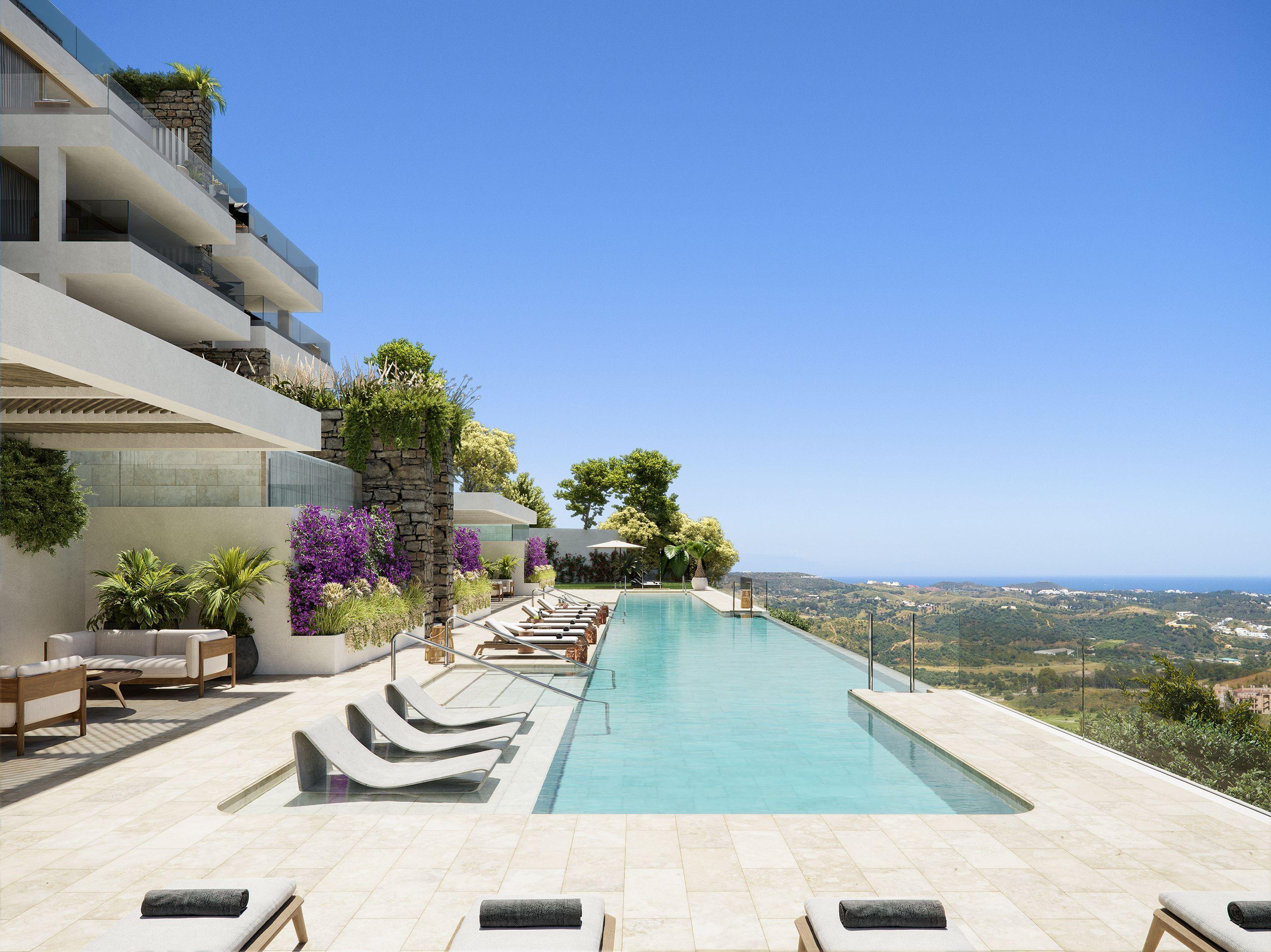Kitchen in new-build penthouse, Calanova, Mijas