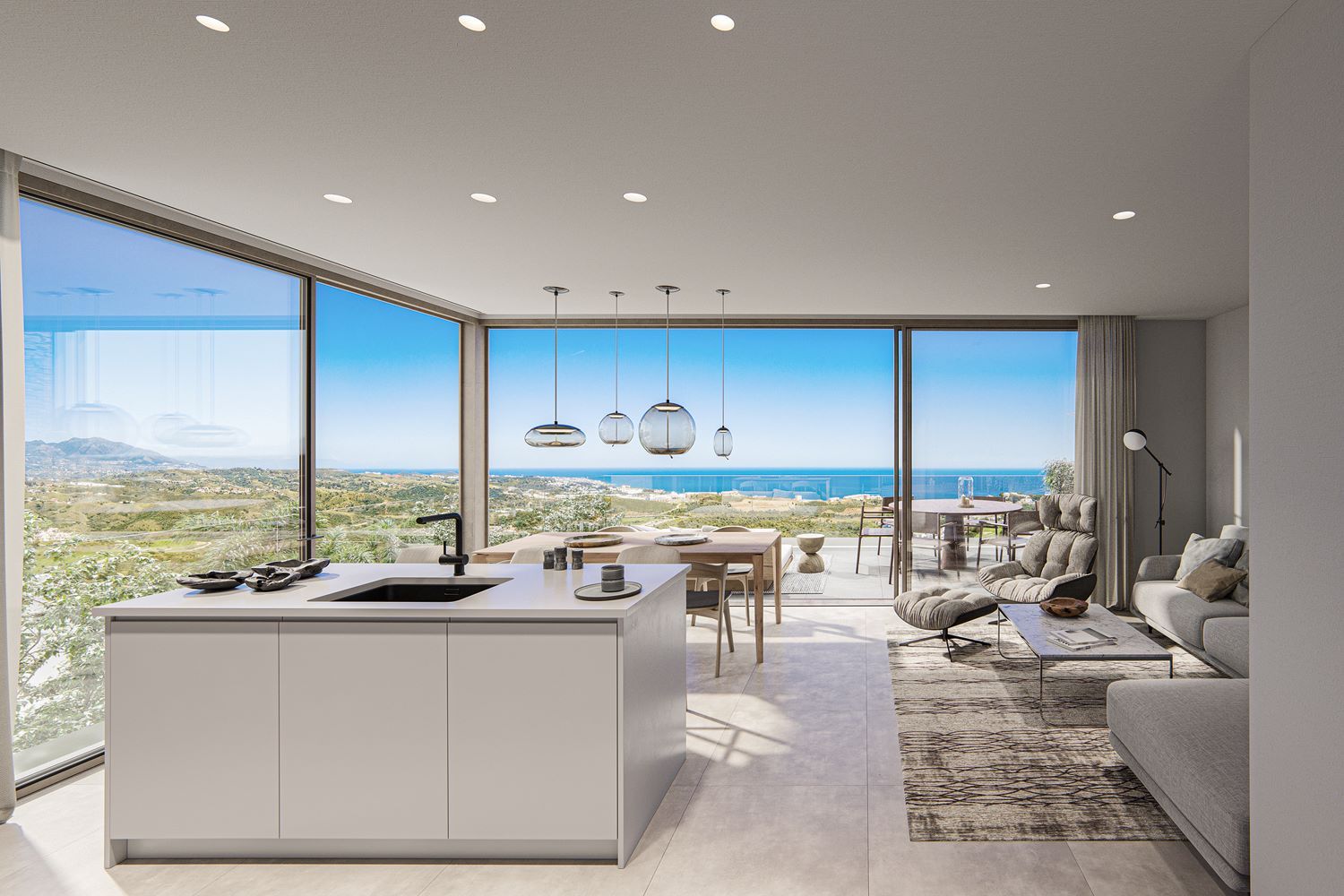 Rooftop solarium in new-build penthouse, Calanova, Mijas