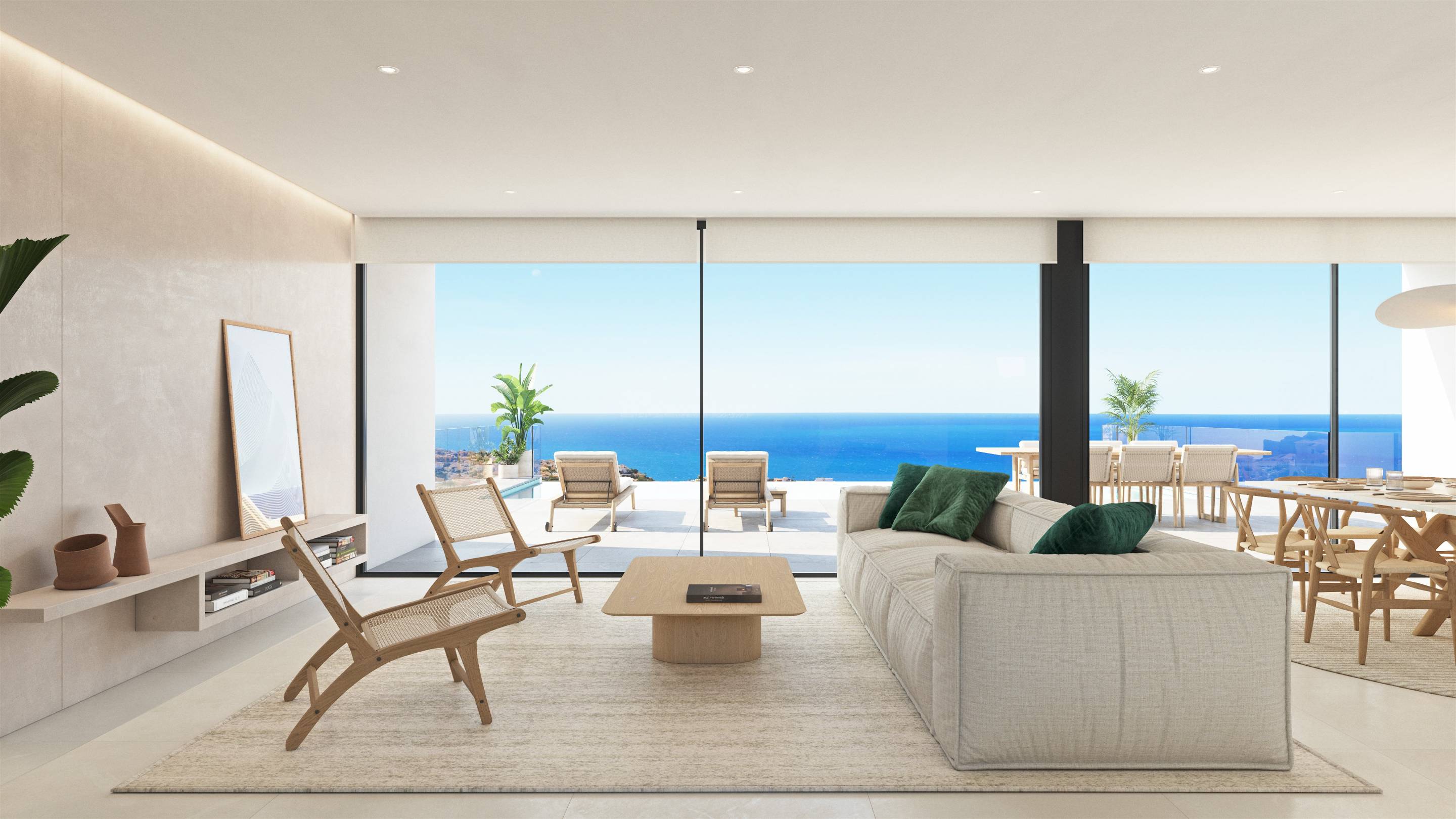 Ground-floor outdoor space in new-build villa, Benitachell