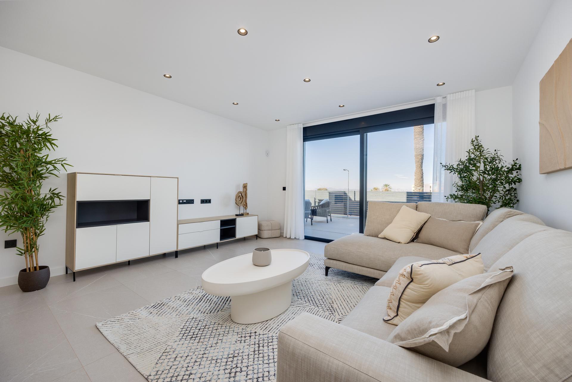 Solarium level of new-build villa in Torreblanca, Torrevieja