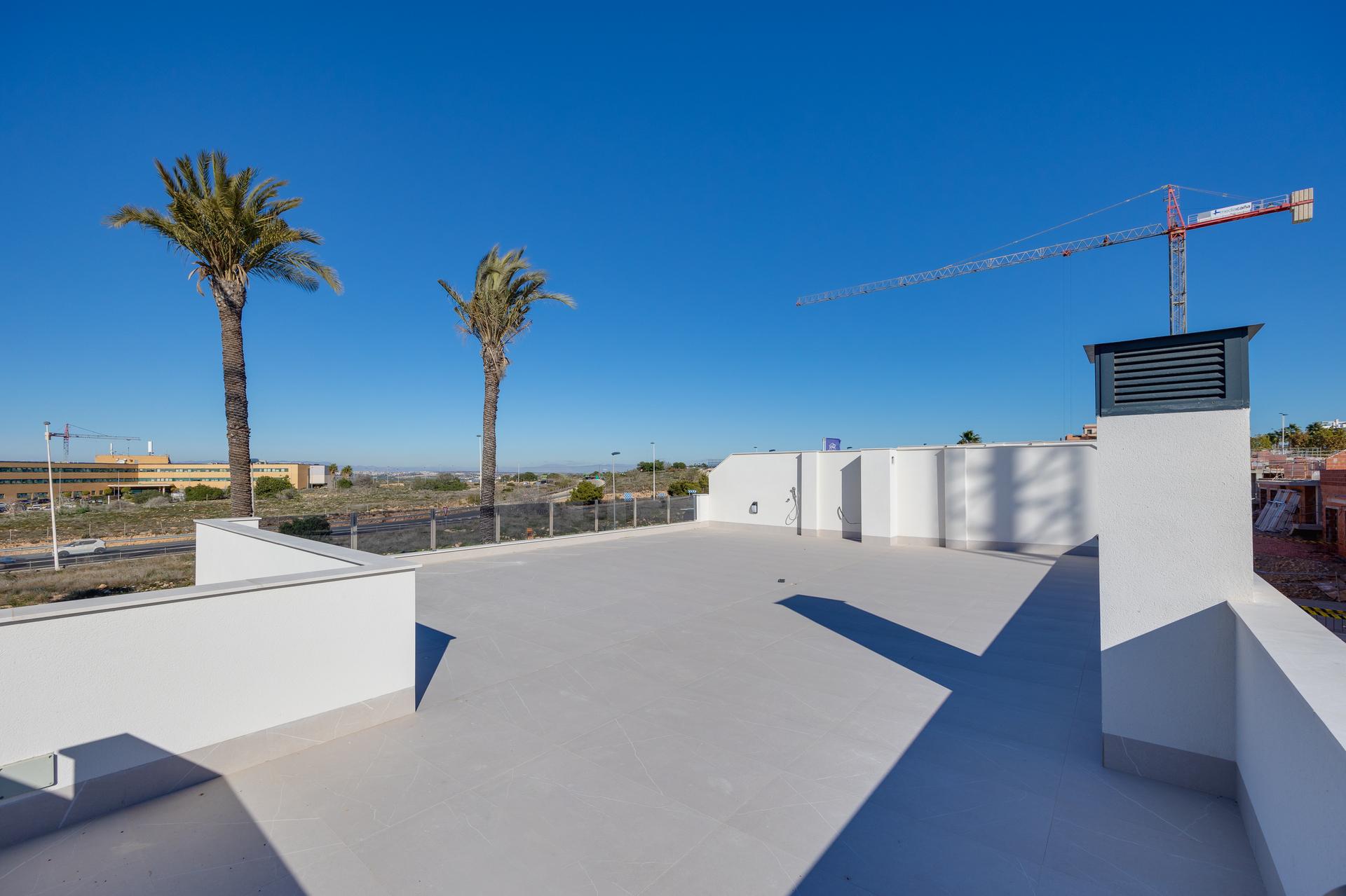 Rooftop access staircase, new-build villa, Torreblanca, Torrevieja