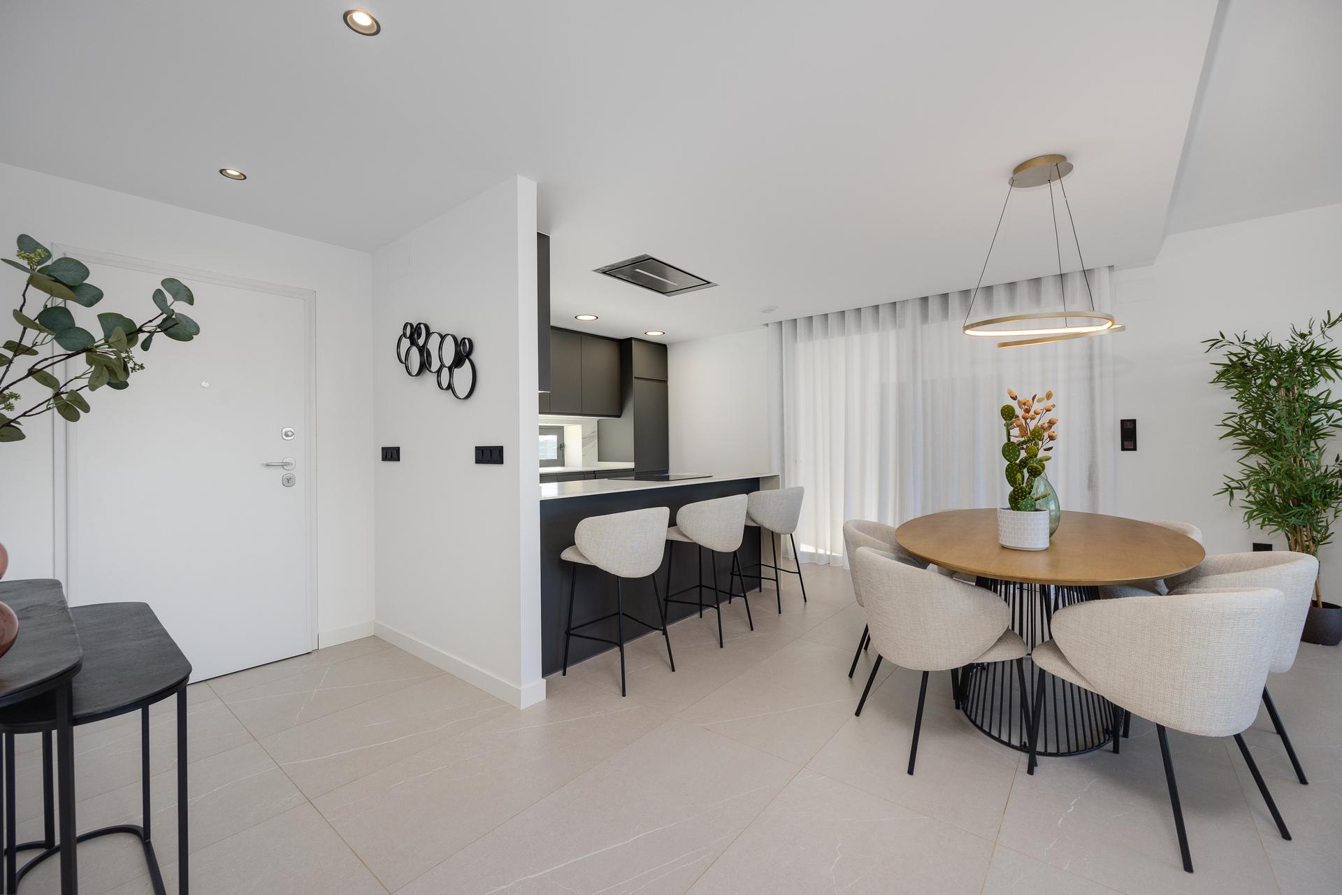 Aerial or wide-angle view of new-build villa plot, Torreblanca, Torrevieja