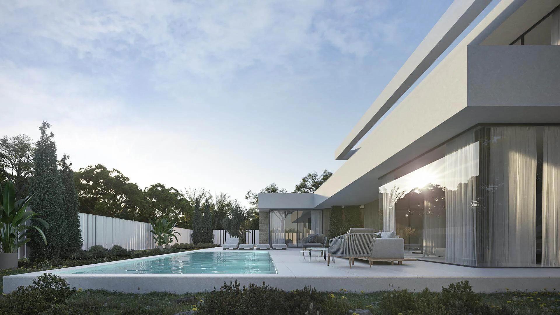 Interior room in 4-bedroom new-build villa, Benimeit-Tabaira, Moraira
