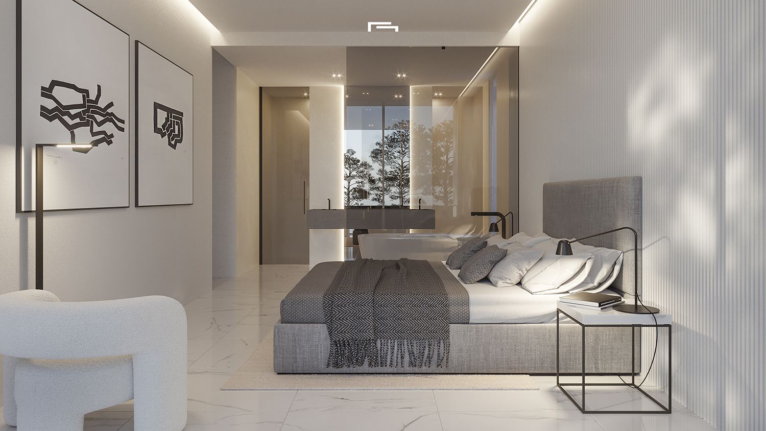 Floor plan of new-build 5-bedroom villa in Paichi, Moraira