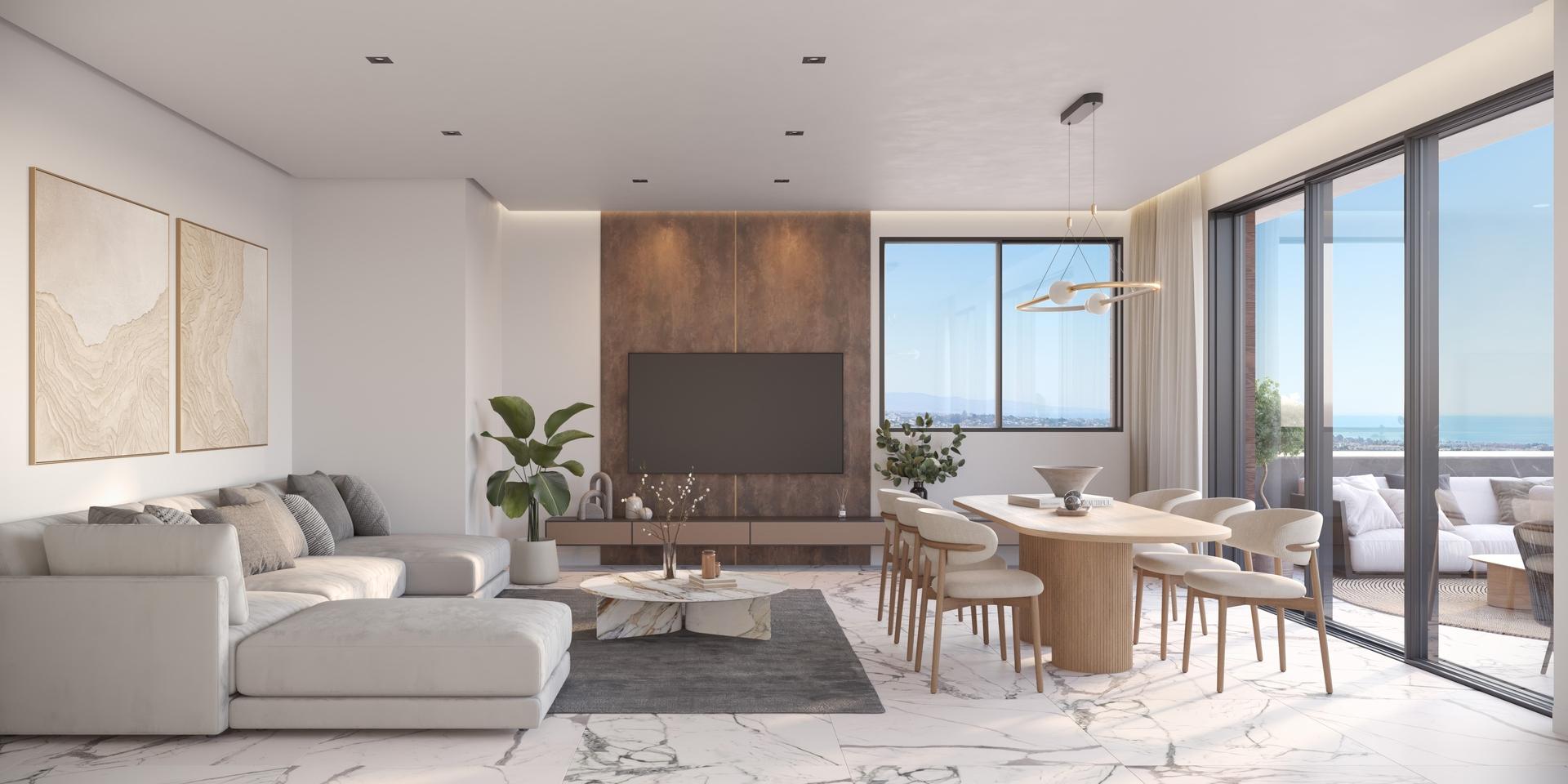 Second bathroom in 3-bedroom penthouse, El Velerín, Estepona