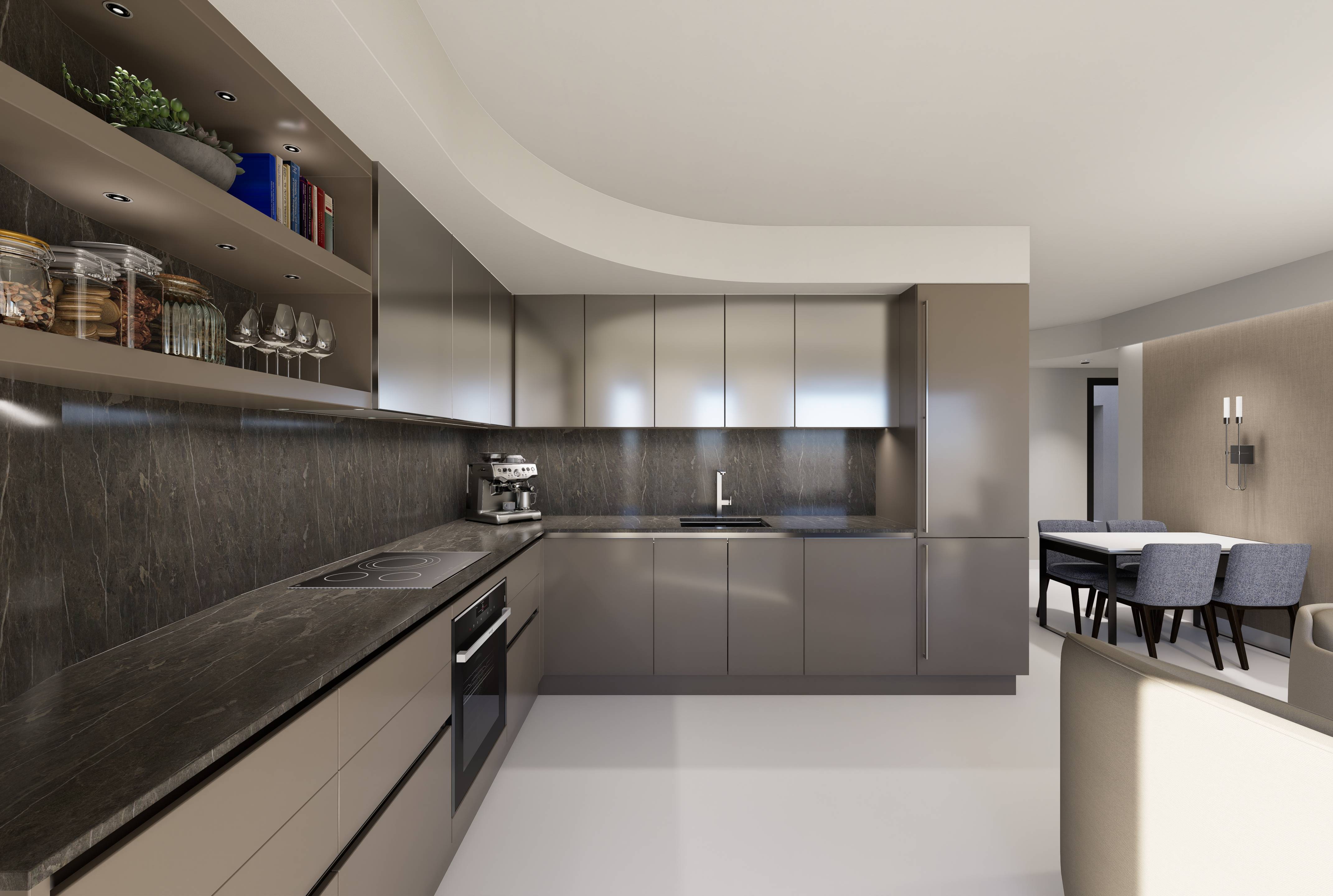Living room with window views in 2-bedroom apartment, Acequion, Torrevieja