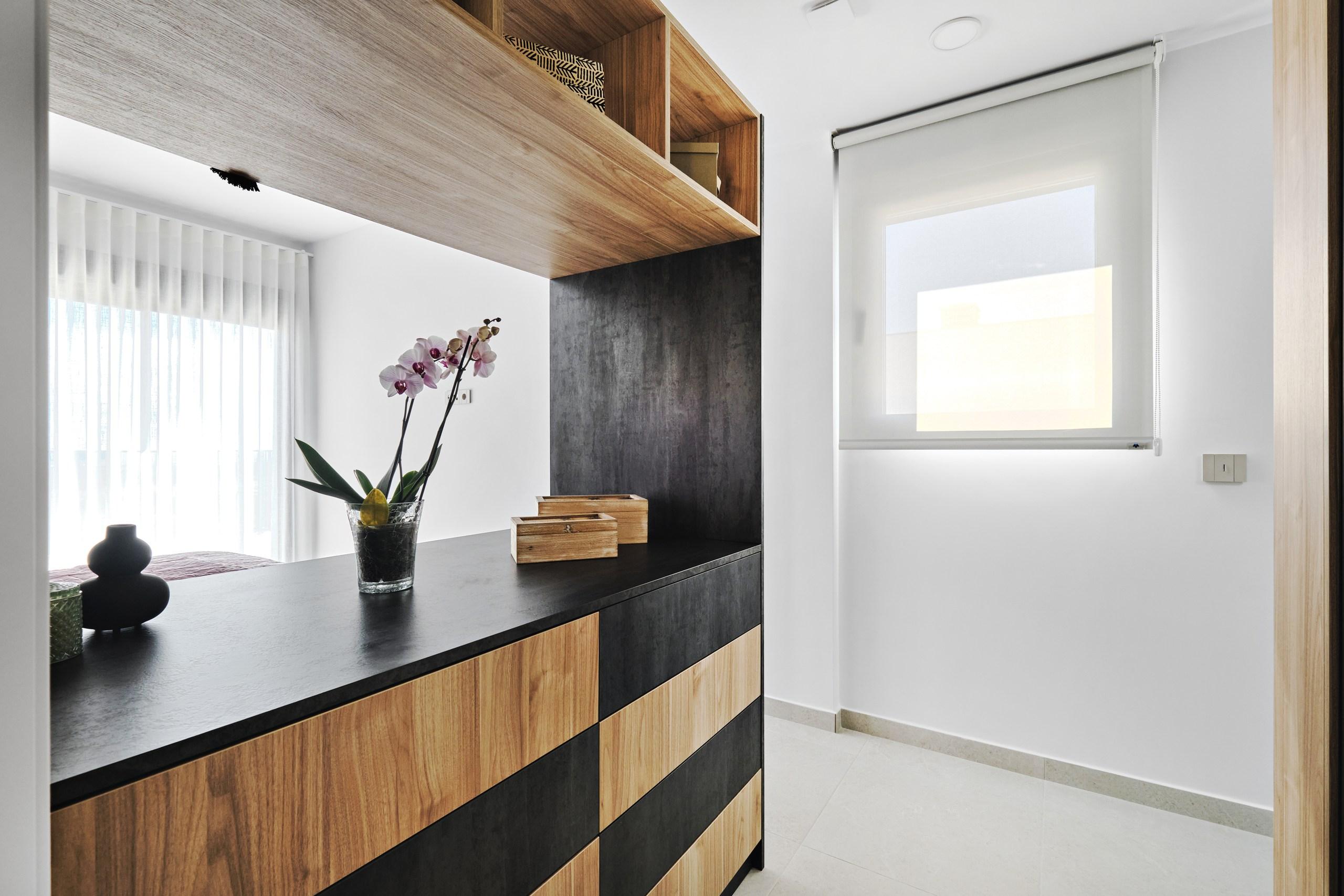 Entrance door and porch area, new-build villa, Bellavista