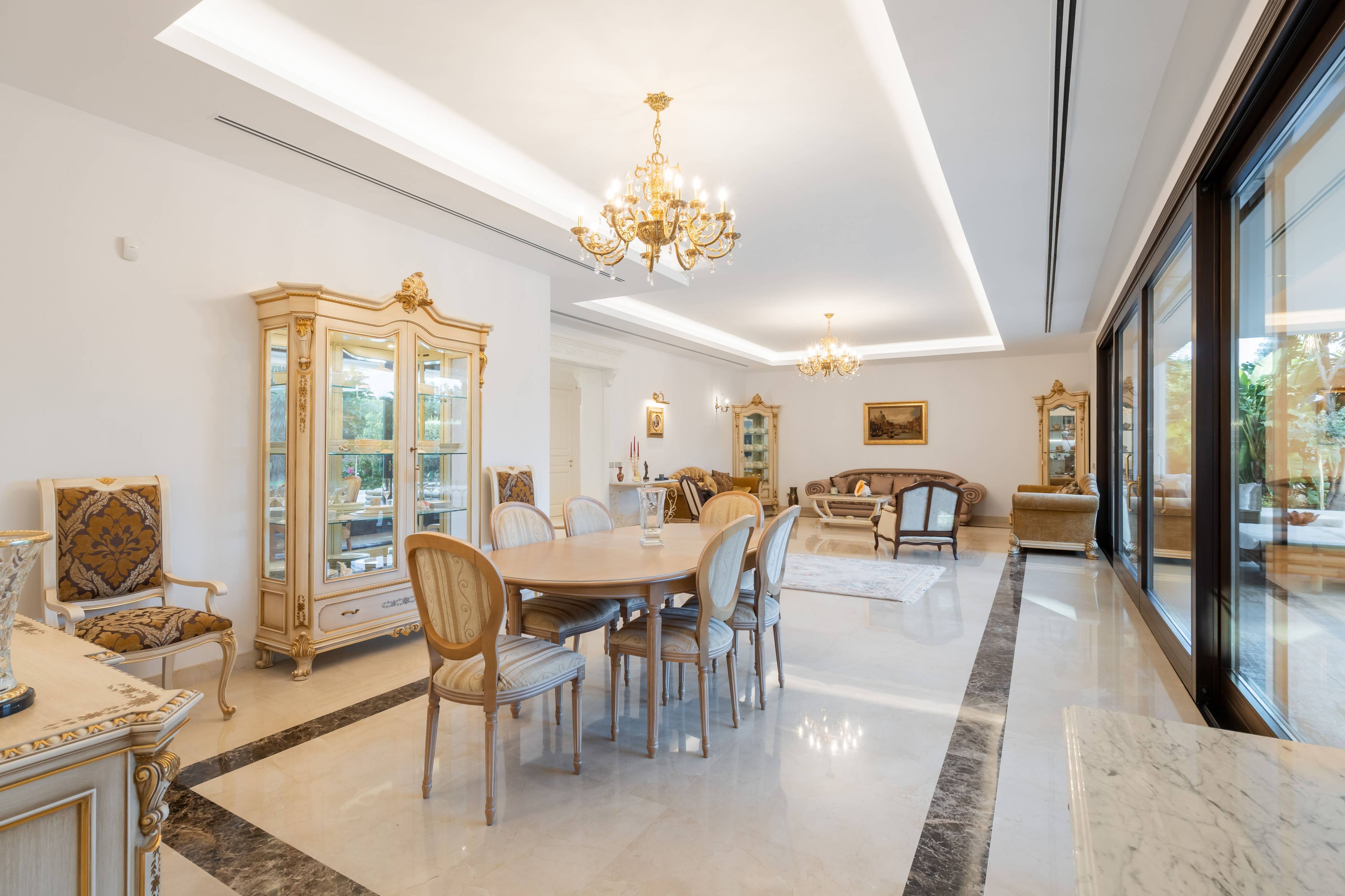 Kitchen interior in 7-bedroom new-build villa, Casasola, Estepona