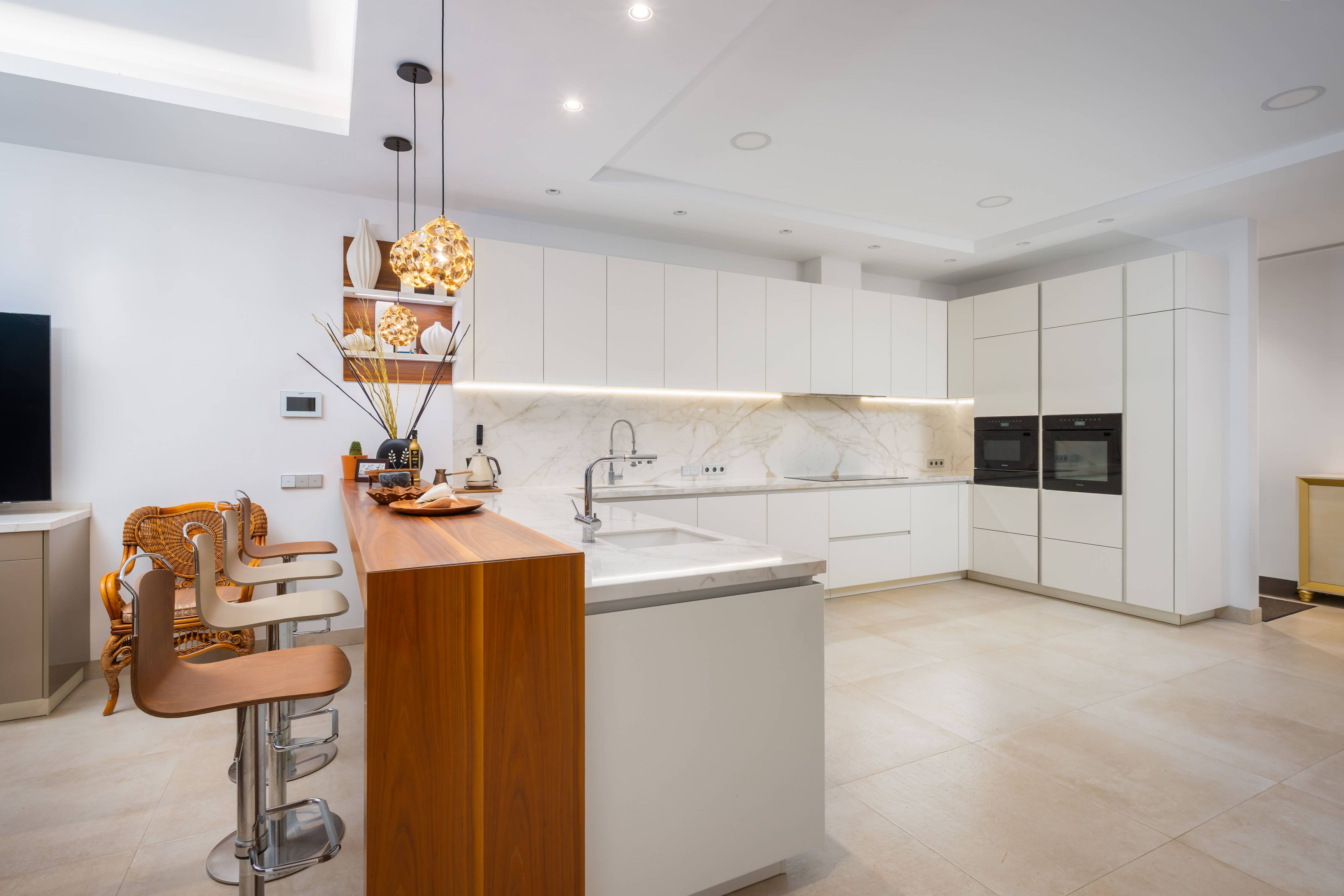 Ground-floor reception room in new-build villa, Casasola, Estepona