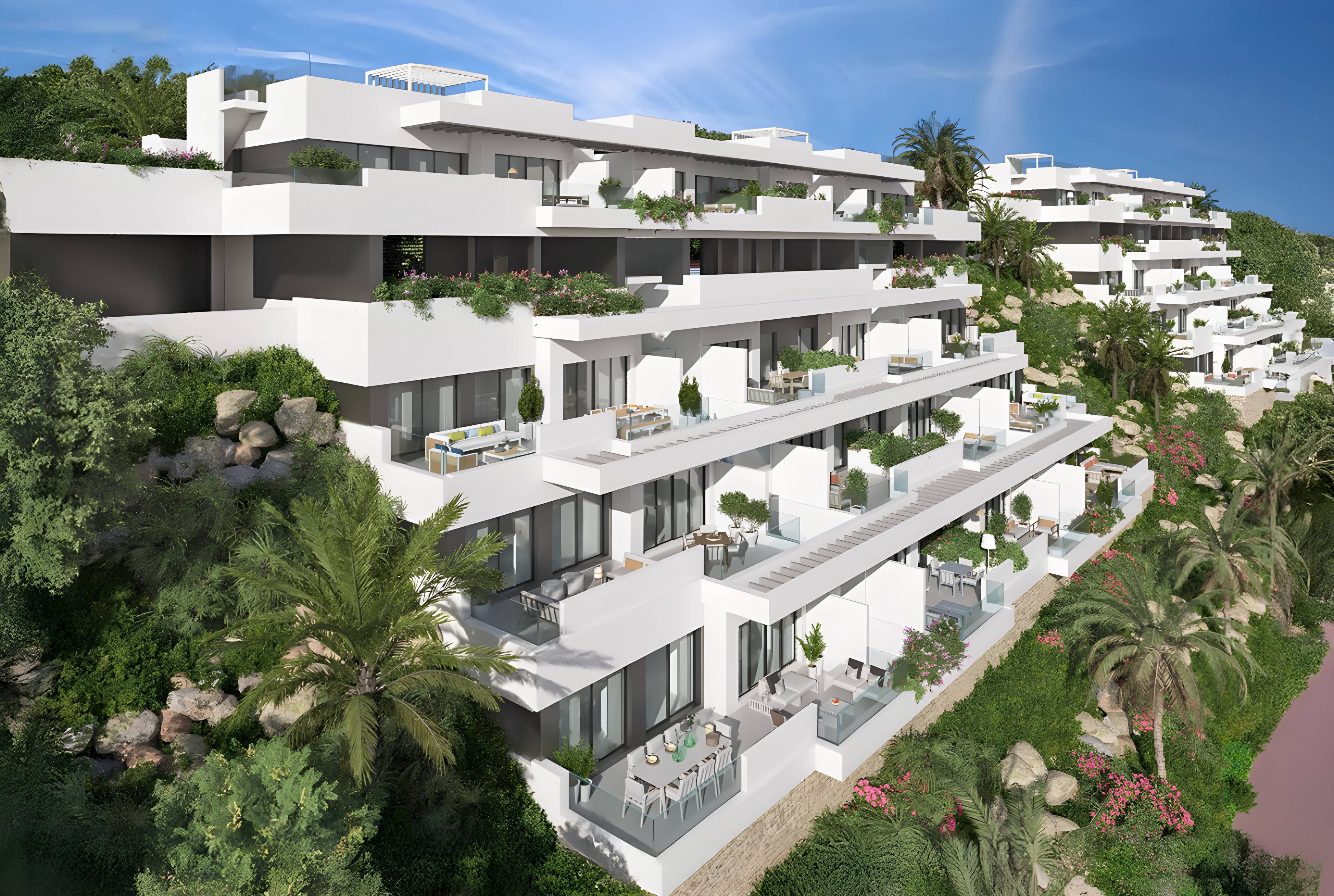 Kitchen in 1-bedroom new-build apartment, La Cala de Mijas