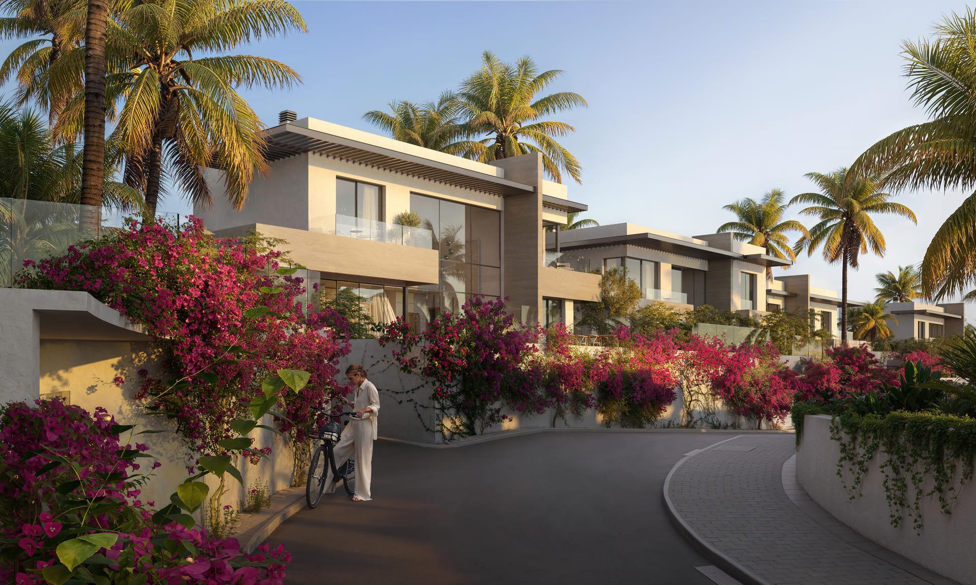 Night exterior view of new-build villa in El Higuerón, Mijas