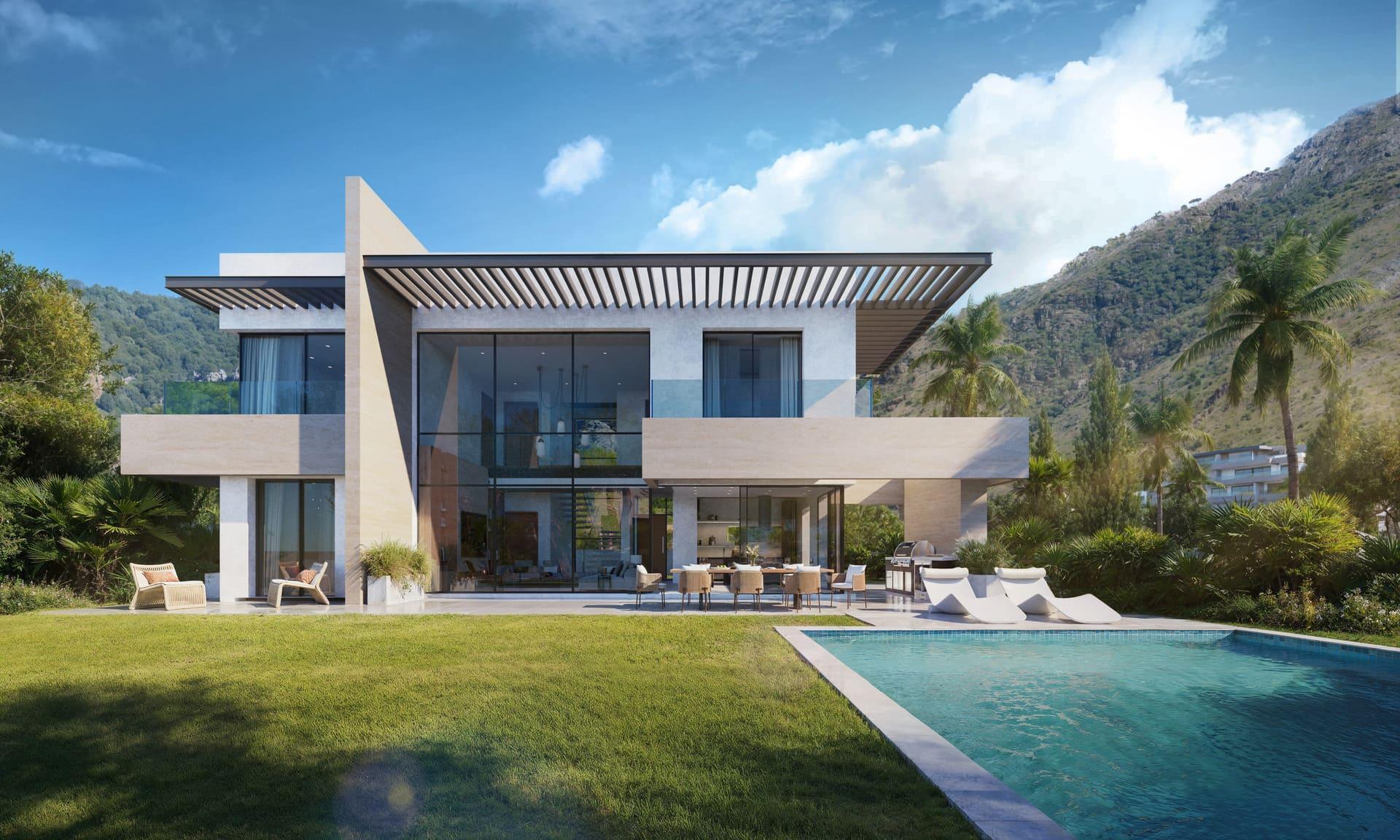 Second floor plan of 5-bedroom villa in El Higuerón, Mijas