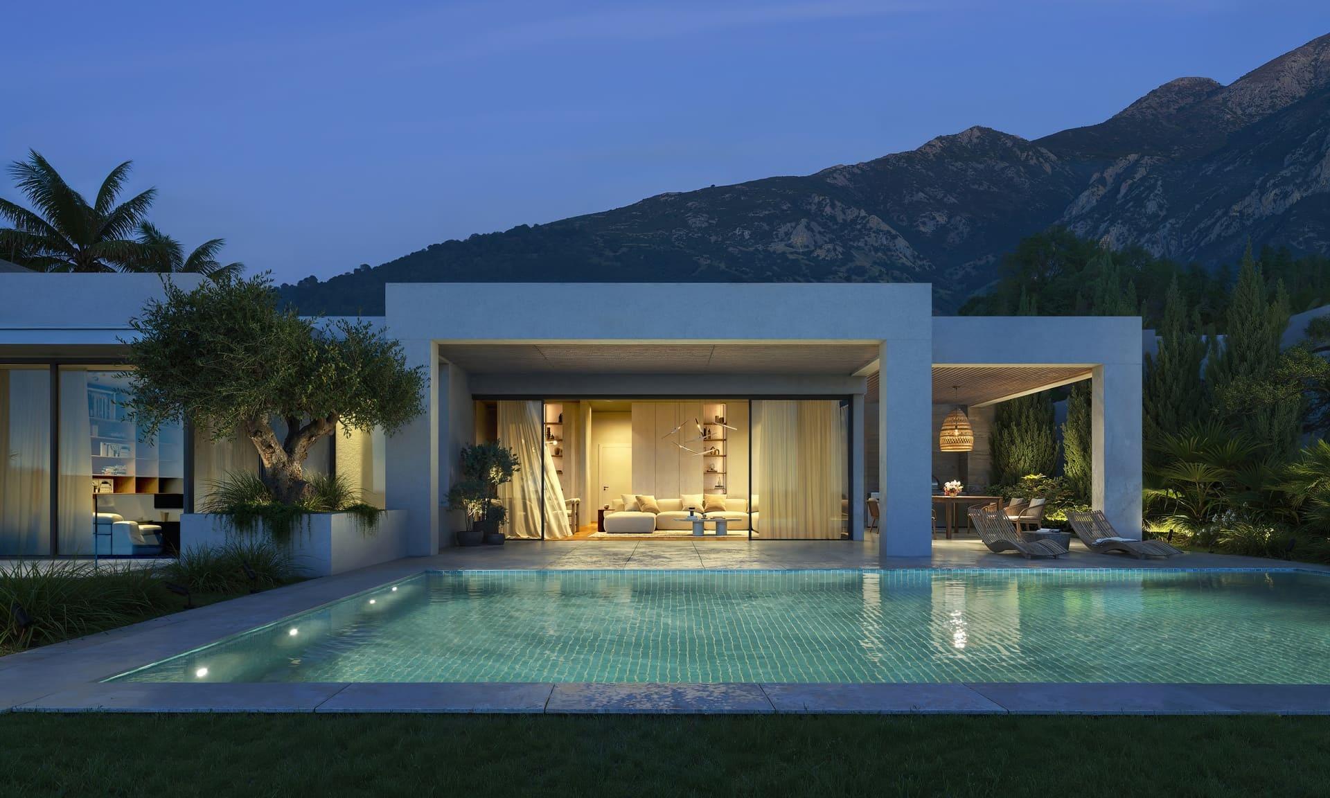 Outdoor area of 5-bedroom new-build villa in El Higuerón, Mijas - view 30