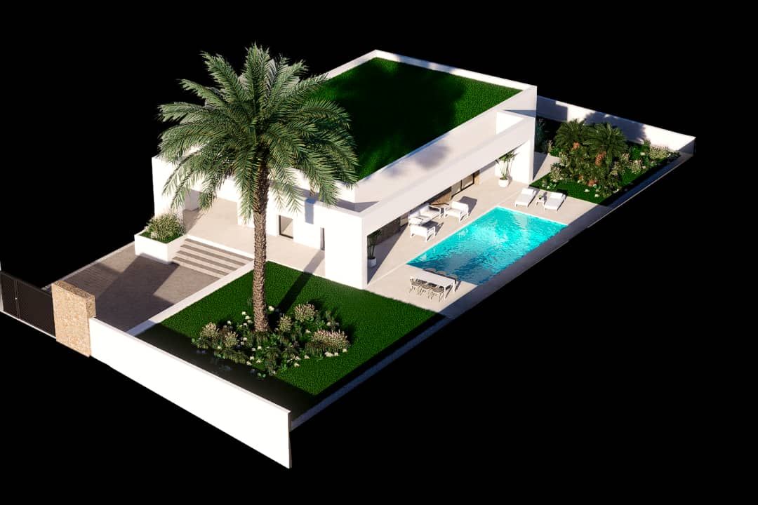View from plot of 3-bedroom new-build villa, Balcón de Finestrat-Terra Marina, Finestrat