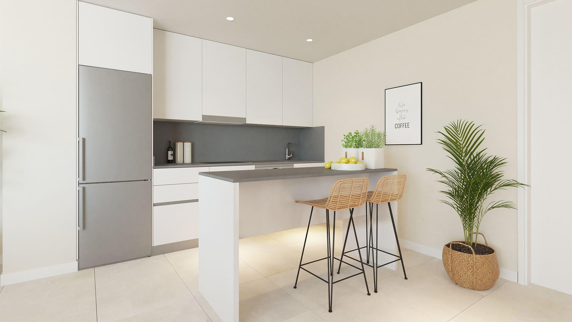 Main bedroom in new-build apartment, Los Flamingos, Estepona