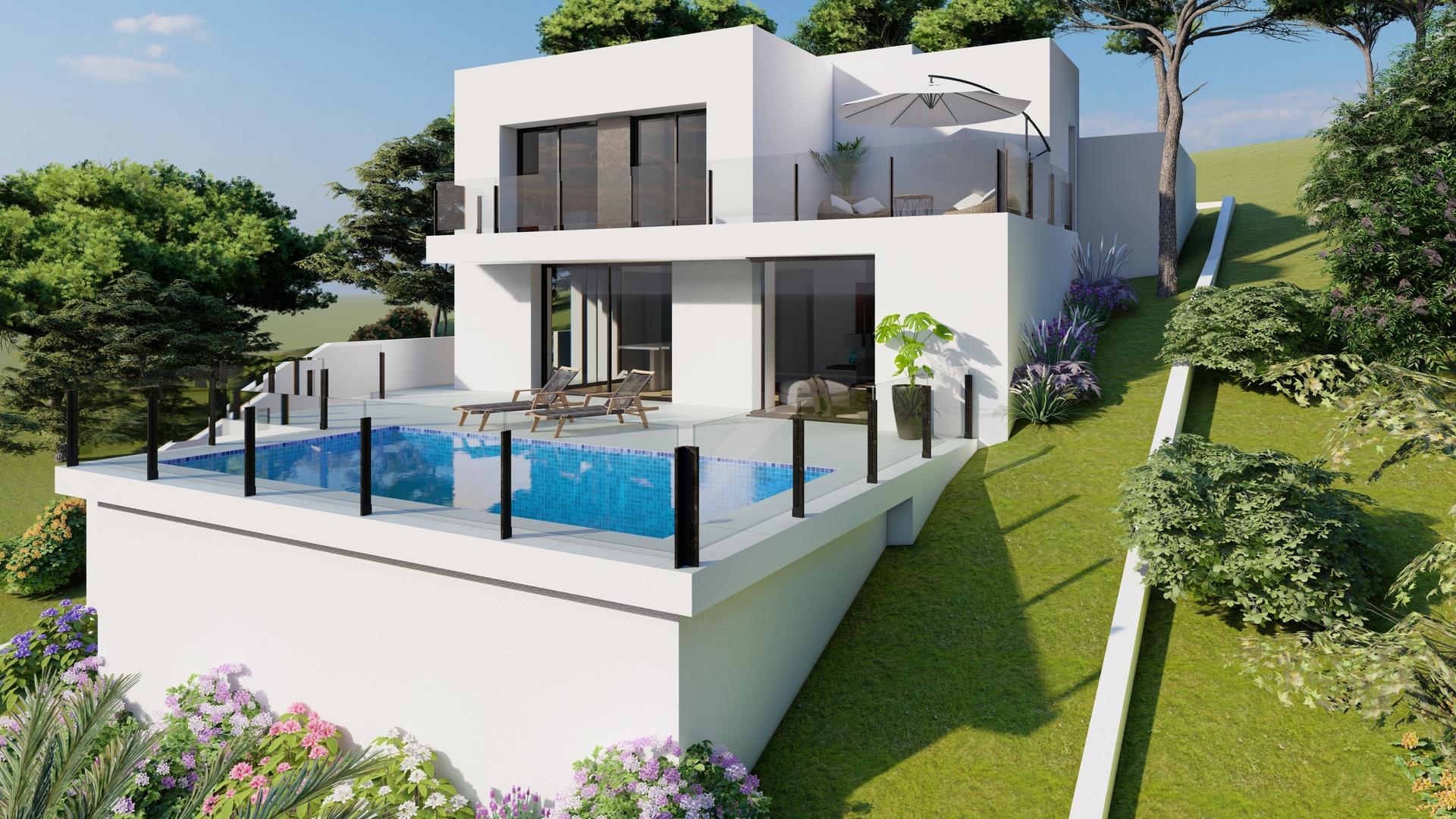 Second bedroom in 2-bedroom new-build villa, Cumbres del Sol, Benitachell