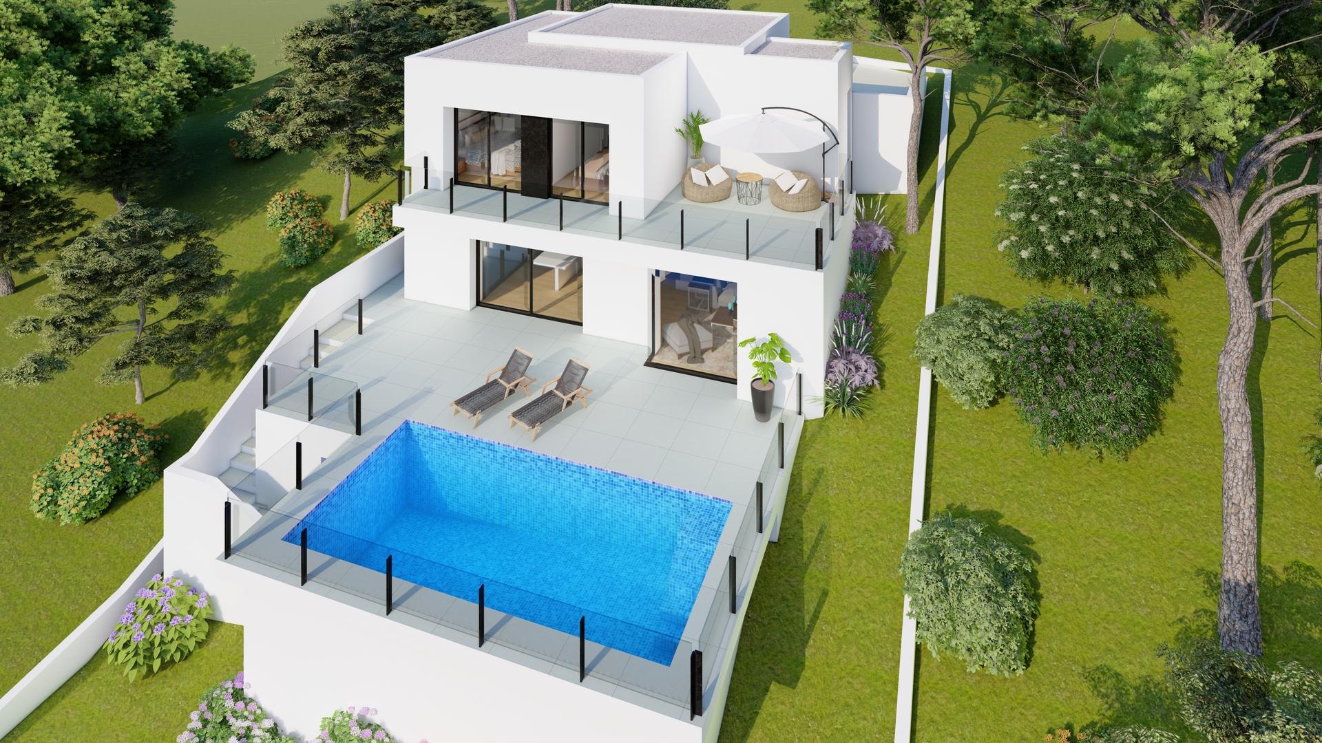 Bathroom in 2-bedroom new-build villa, Cumbres del Sol, Benitachell