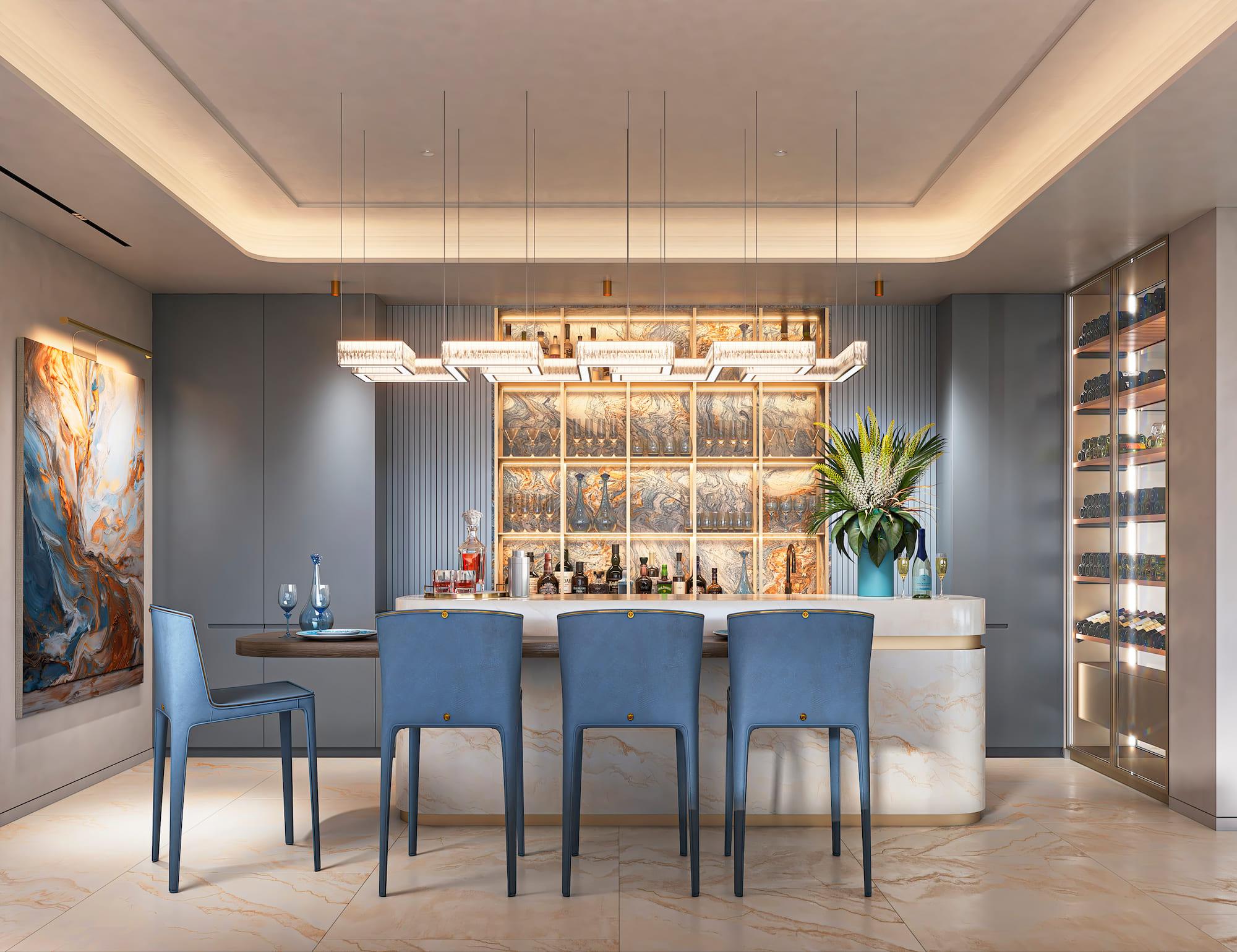 Entrance hall of new-build villa, Puerto, Marbella
