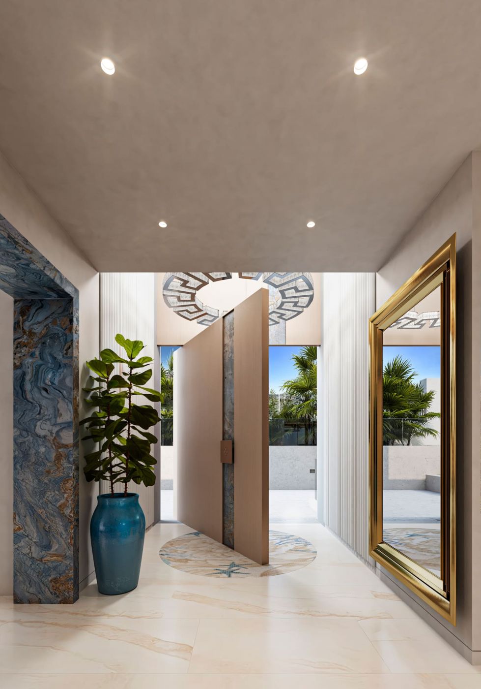 Aerial or elevated view of villa plot, Puerto, Marbella