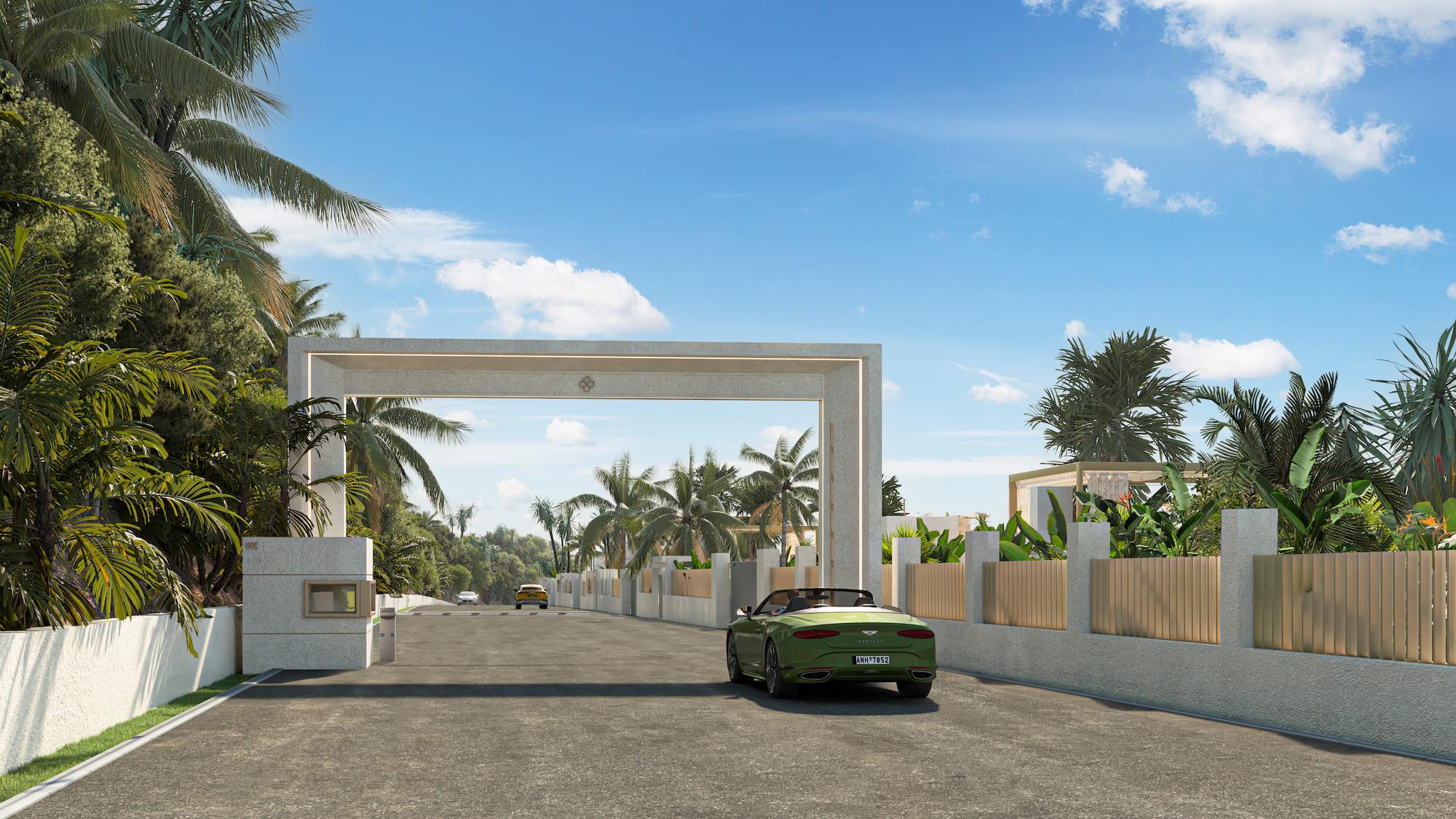 Roof solarium with seating area, new-build villa, Puerto, Marbella