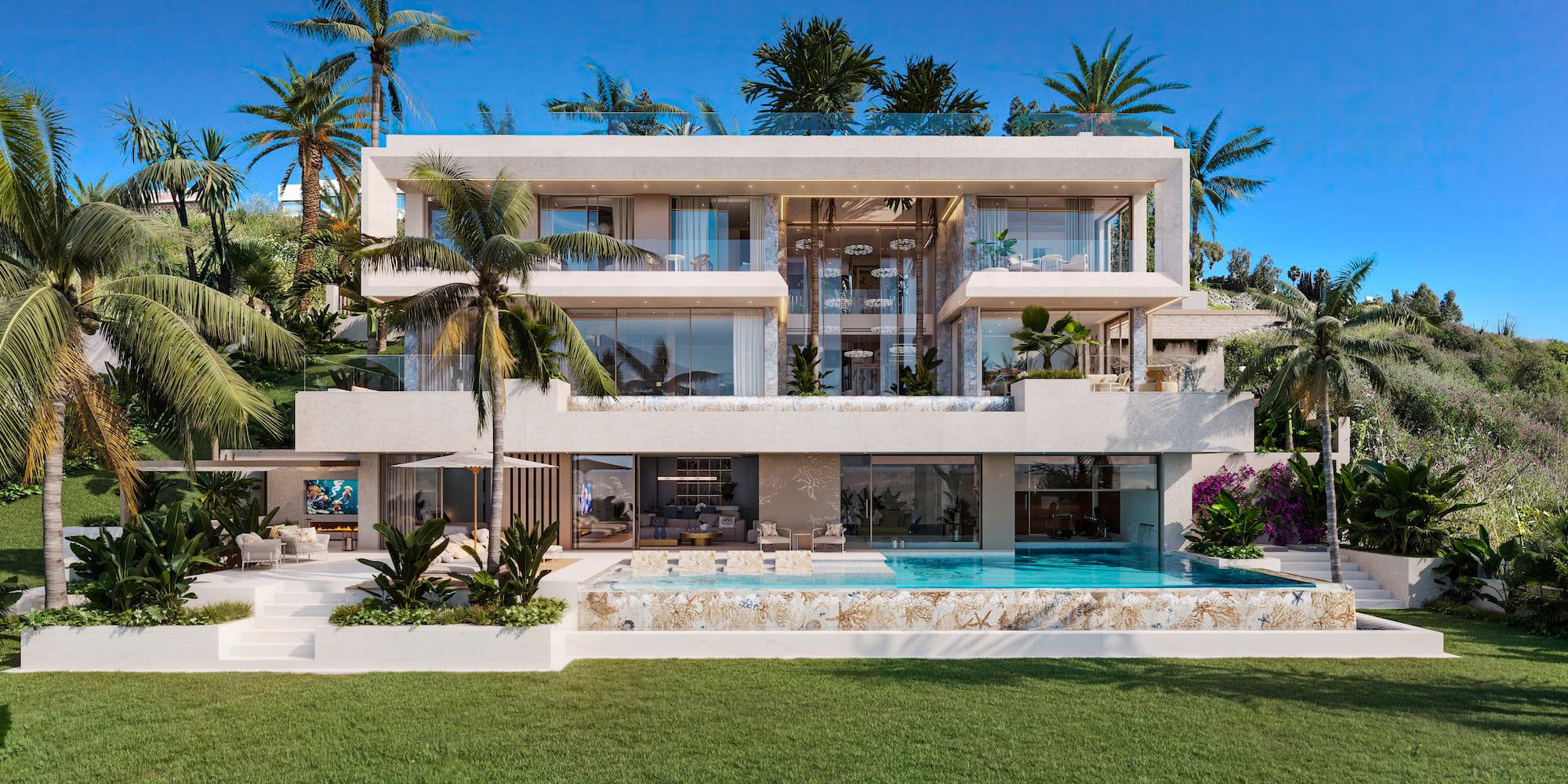 Interior detail of living space in villa, Puerto, Marbella