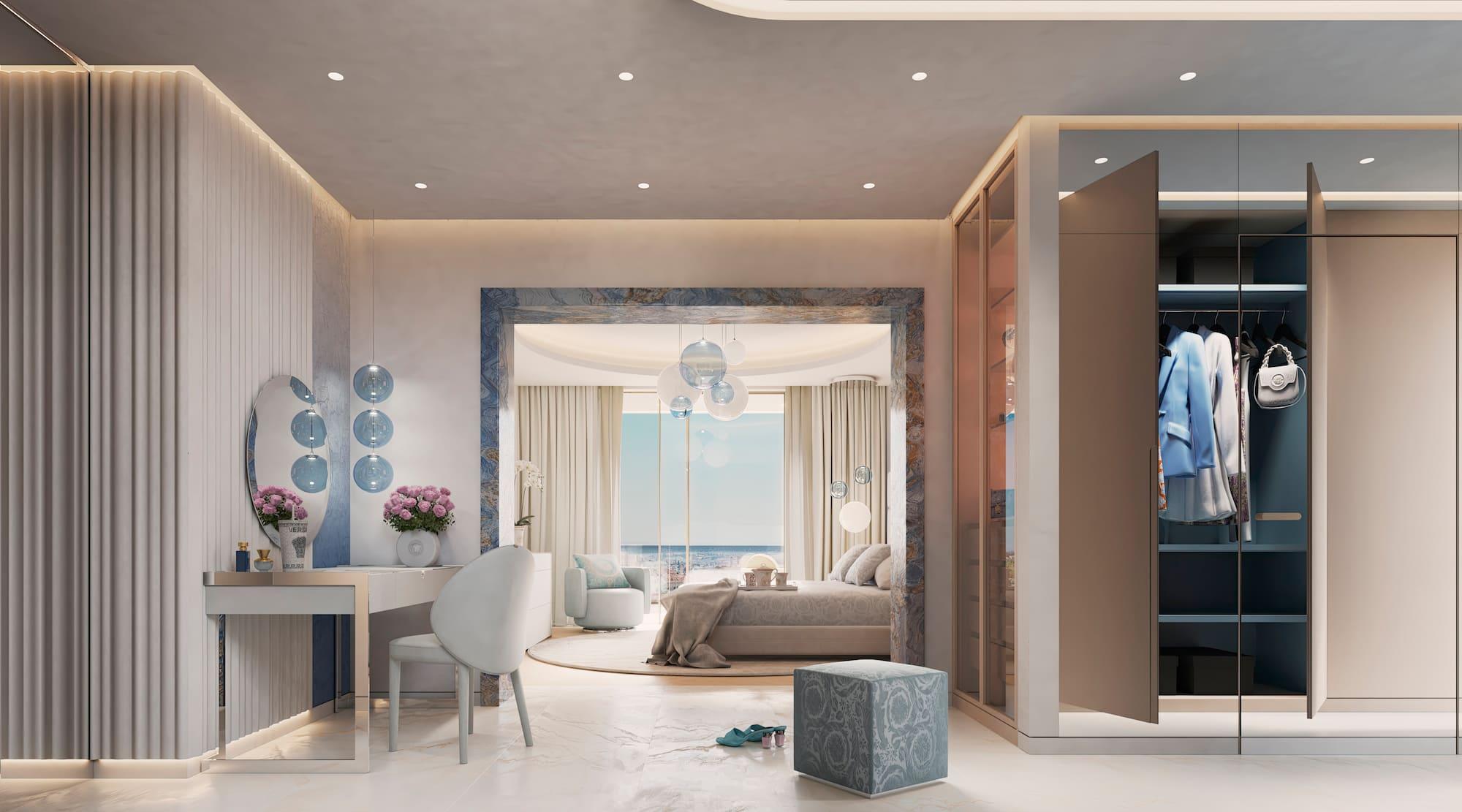 Main kitchen with island in new-build villa, Puerto, Marbella