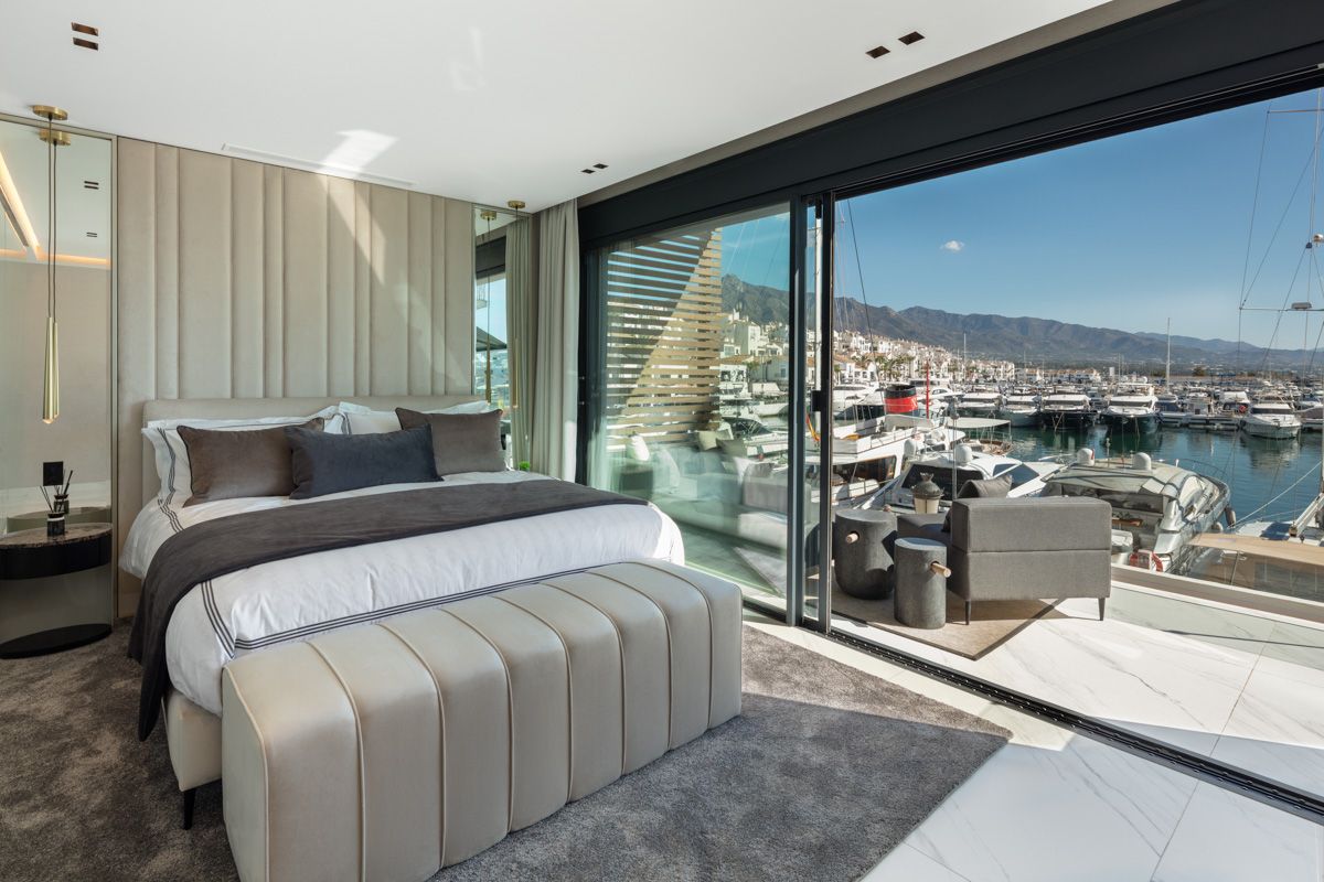 Aerial or elevated view of Puerto, Marbella development site
