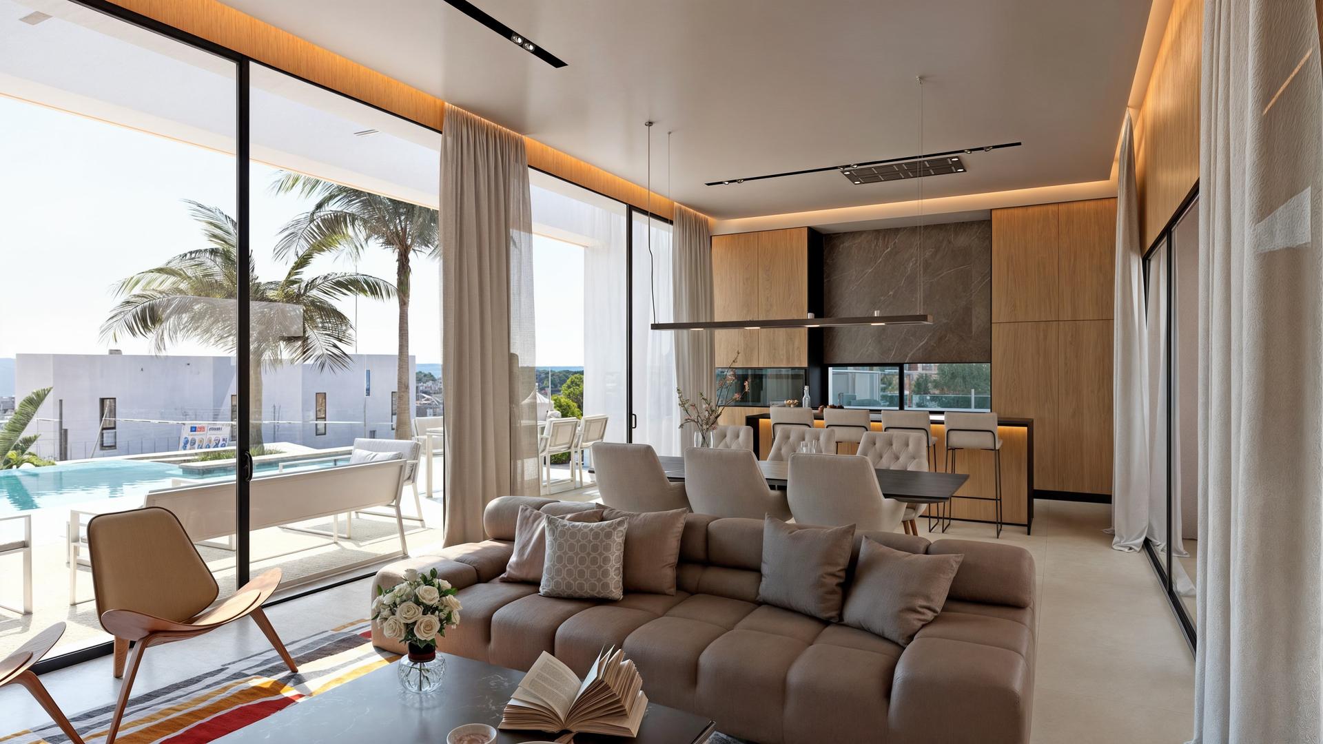 Terrace or outdoor area in 5-bedroom new-build villa, El Portet, Moraira
