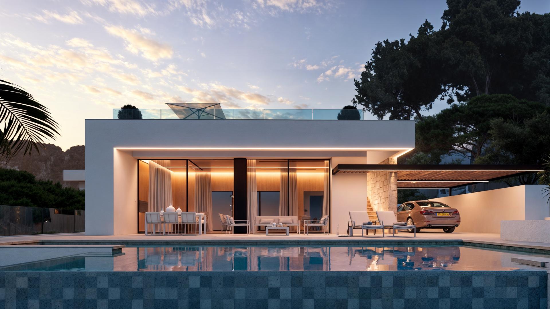 Bedroom 4 in 5-bedroom new-build villa, El Portet, Moraira