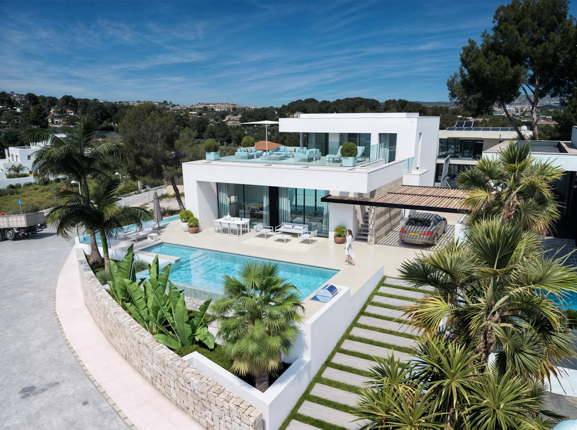 Bedroom 2 in 5-bedroom new-build villa, El Portet, Moraira