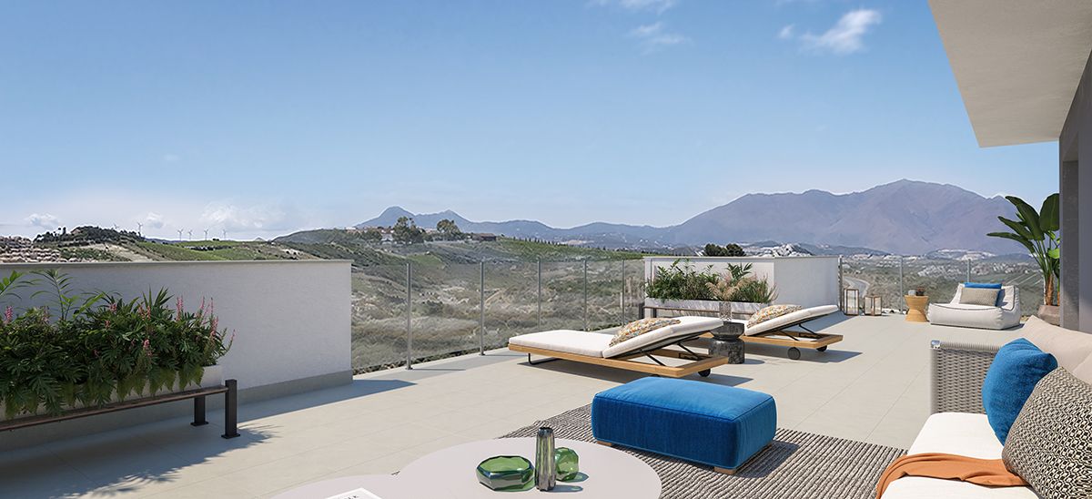 En-suite bathroom in 3-bedroom new-build apartment, Duquesa, Manilva