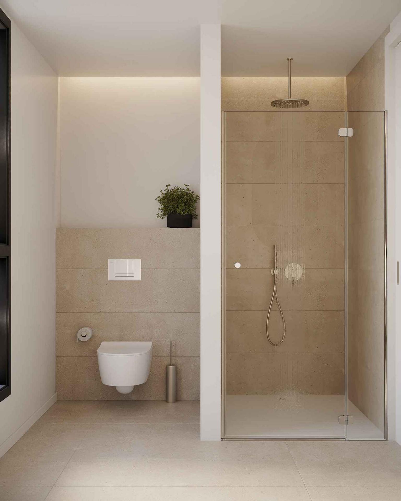 Kitchen with fitted units in 3-bedroom new-build apartment, Nueva Atalaya, Estepona