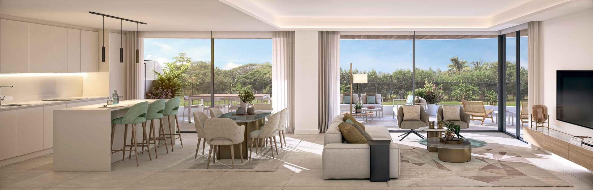 Hallway and entrance area in 3-bedroom new-build apartment, Nueva Atalaya