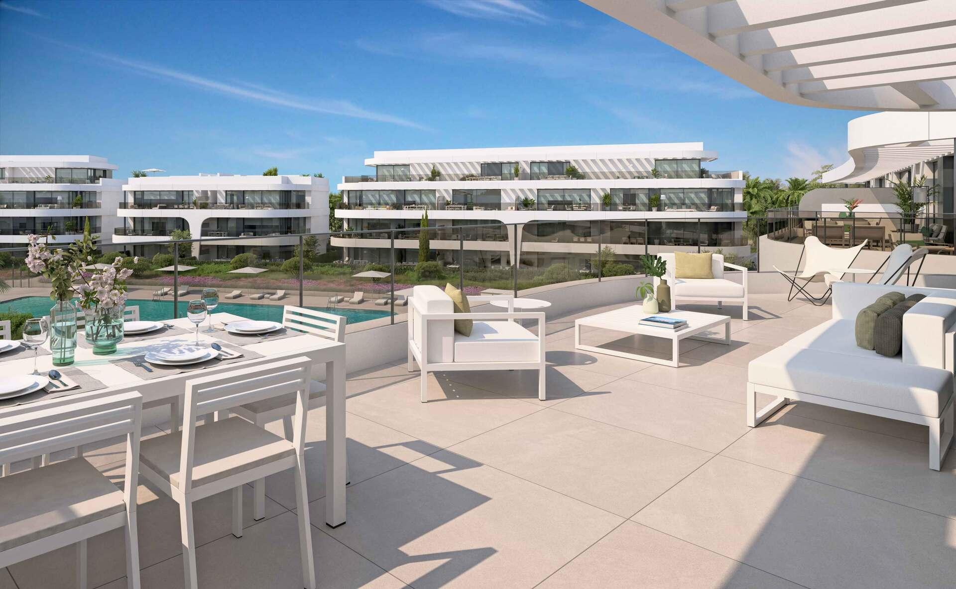 Interior render or finished room in 2-bedroom apartment, Atalaya, Estepona