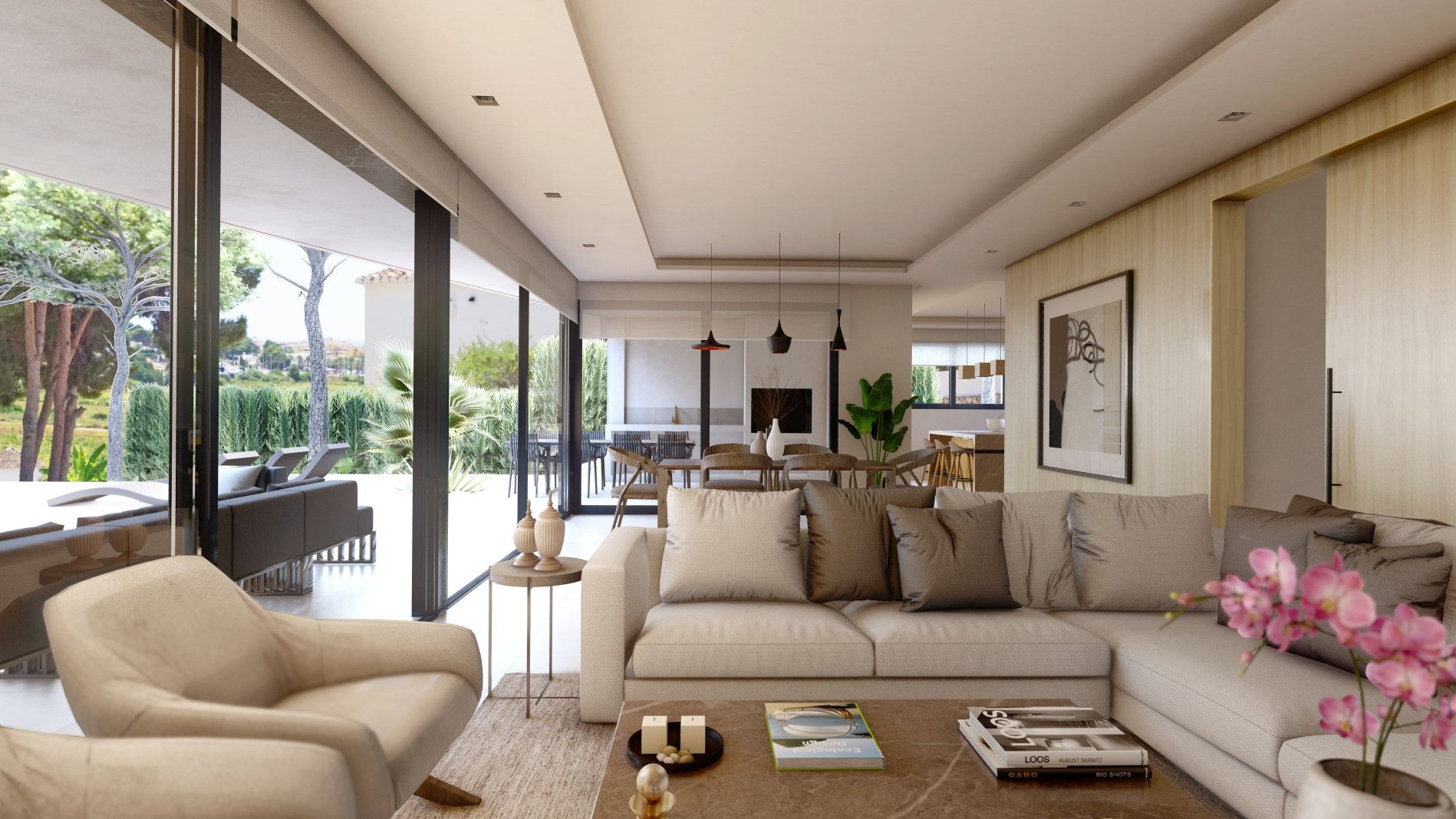 Terrace of 4-bedroom villa, Benimeit-Tabaira, Moraira