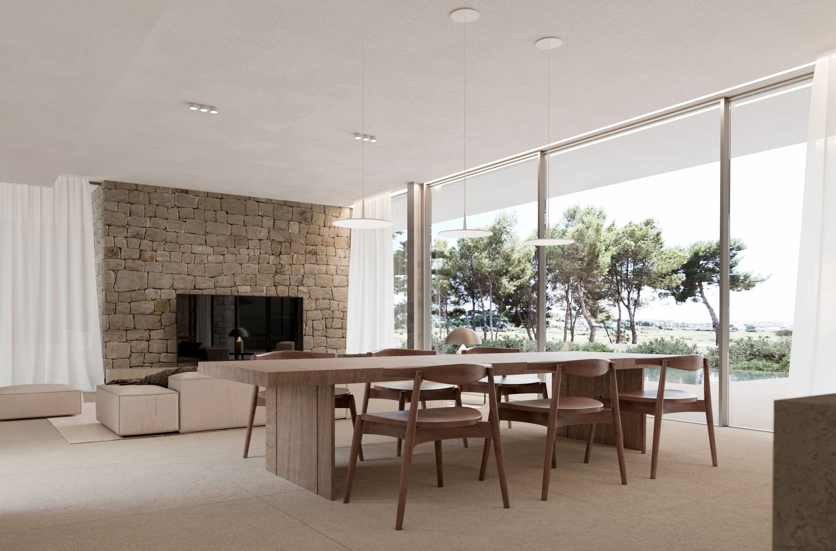 Hallway in 4-bedroom new-build villa, Benimeit-Tabaira, Moraira