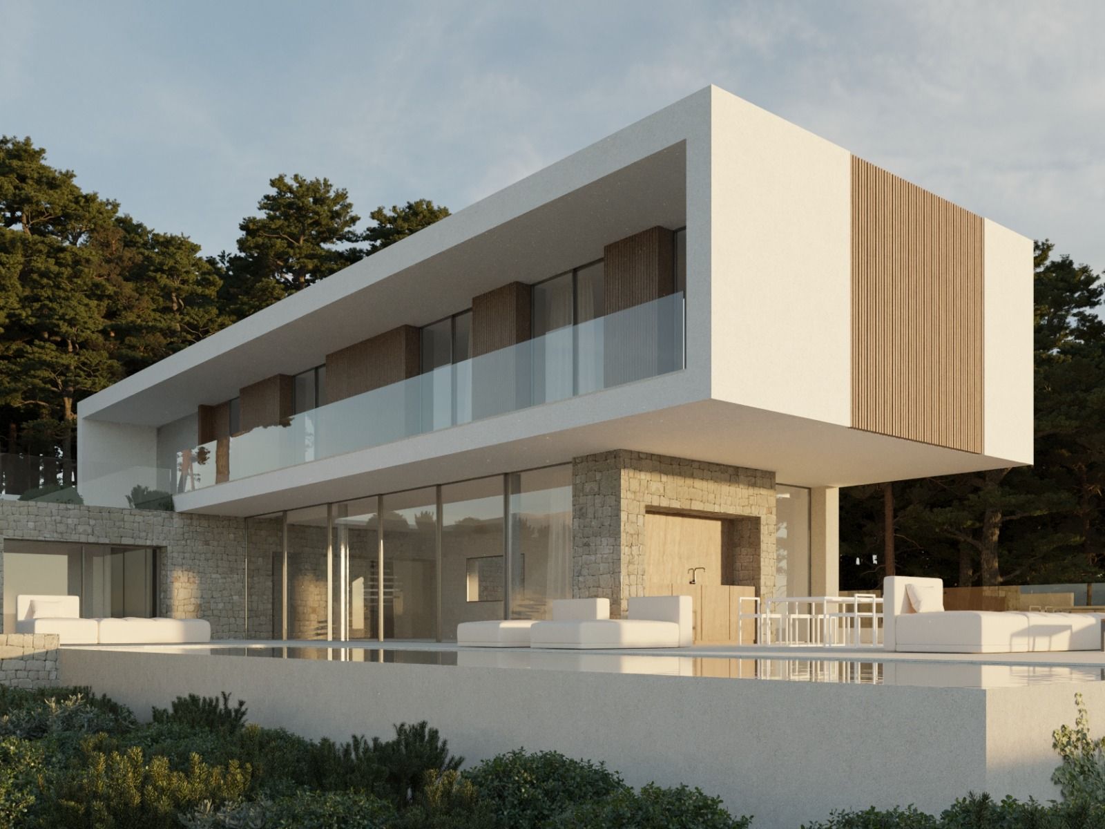 Interior room in 4-bedroom new-build villa, Benimeit-Tabaira, Moraira