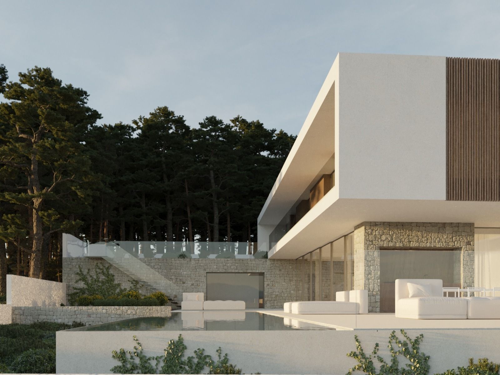 Interior room in 4-bedroom new-build villa, Benimeit-Tabaira, Moraira - second view