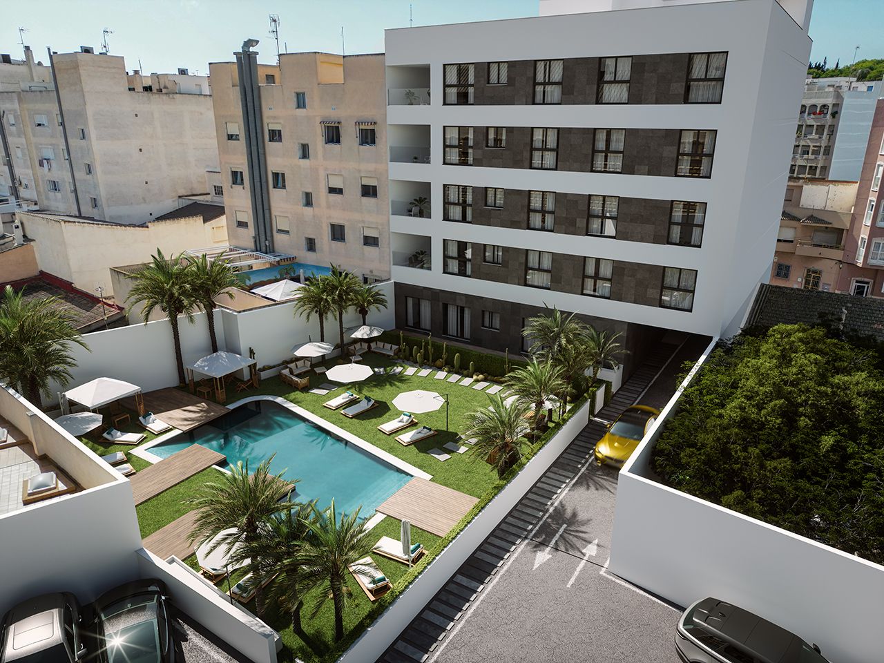 Floor plan of the 3-bedroom penthouse in CENTRO