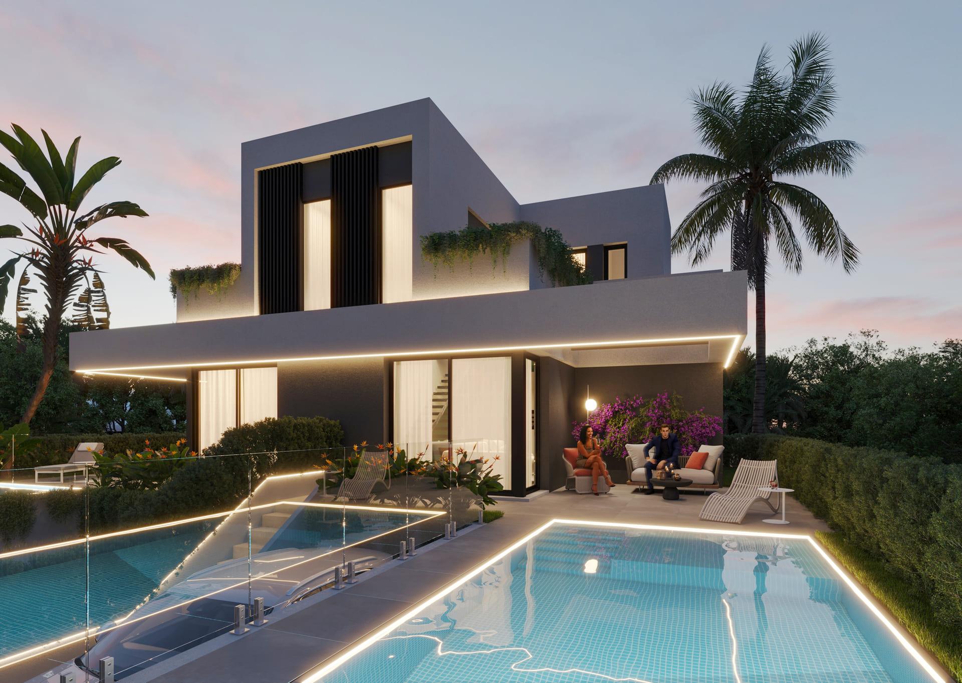 Bedroom 5 in 6-bedroom new-build villa, Finestrat Hills