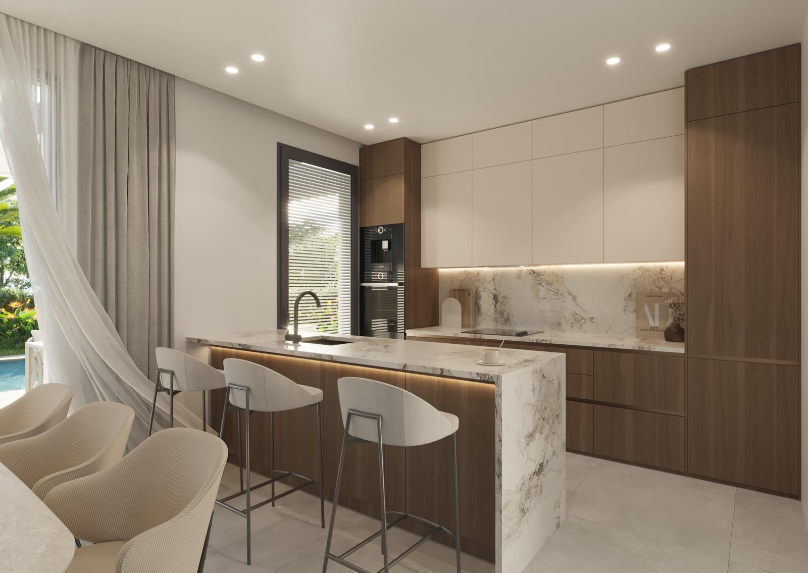 Rear of 2-bedroom townhouse in Finestrat Hills, Finestrat