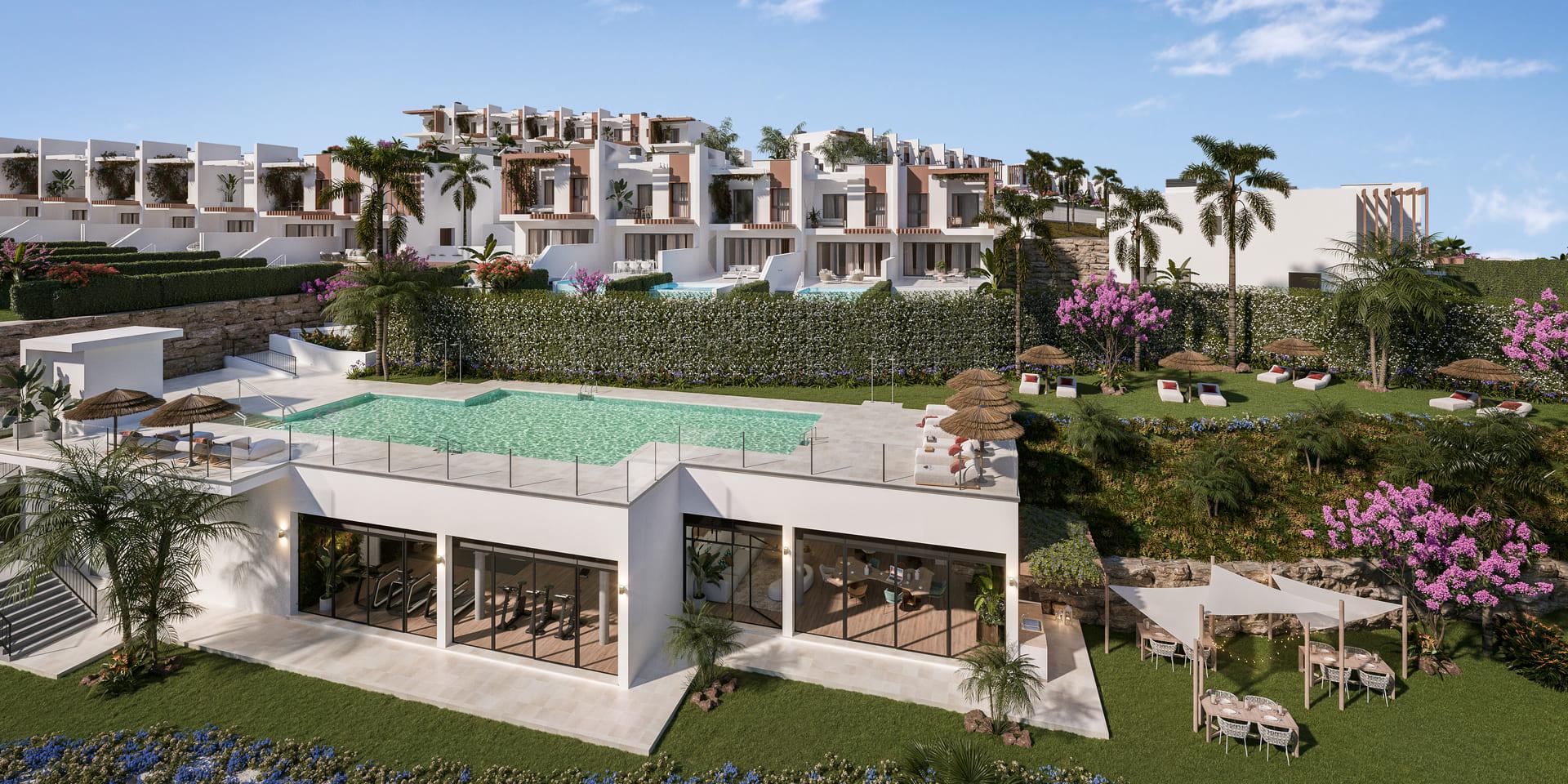 Parking area with 2 spaces, new-build villa, Calaburra, Mijas