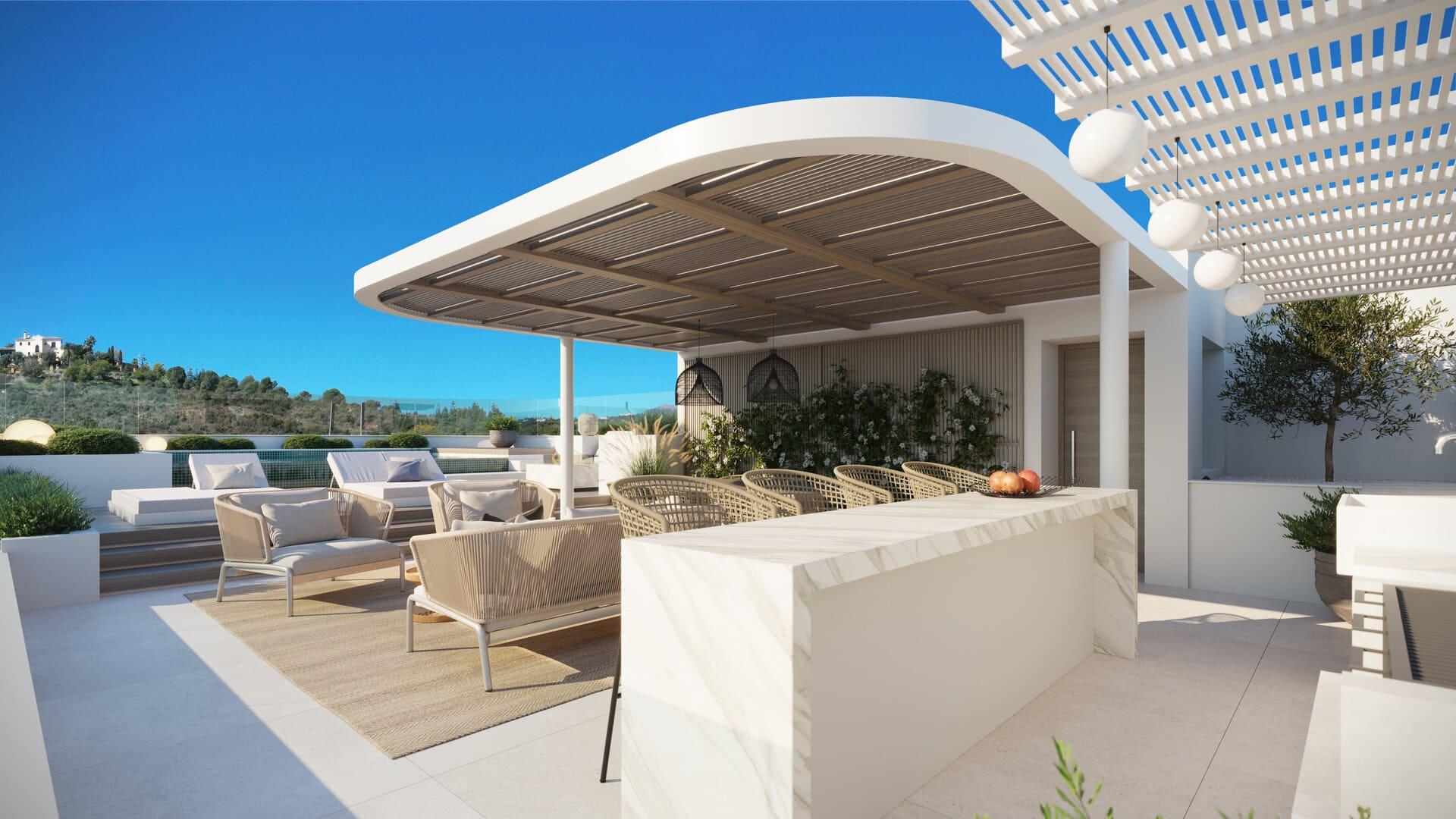 Third bedroom in new-build penthouse, La Quinta, Benahavis