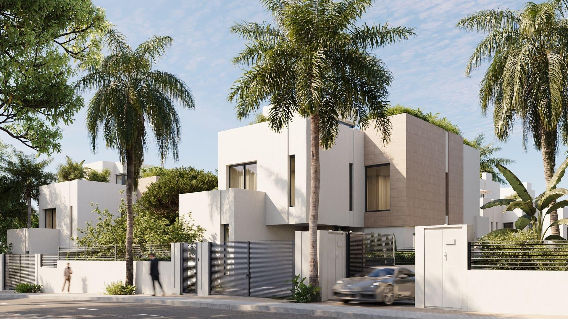 Interior detail showing finishes in 4-bedroom villa, Hacienda, Marbella