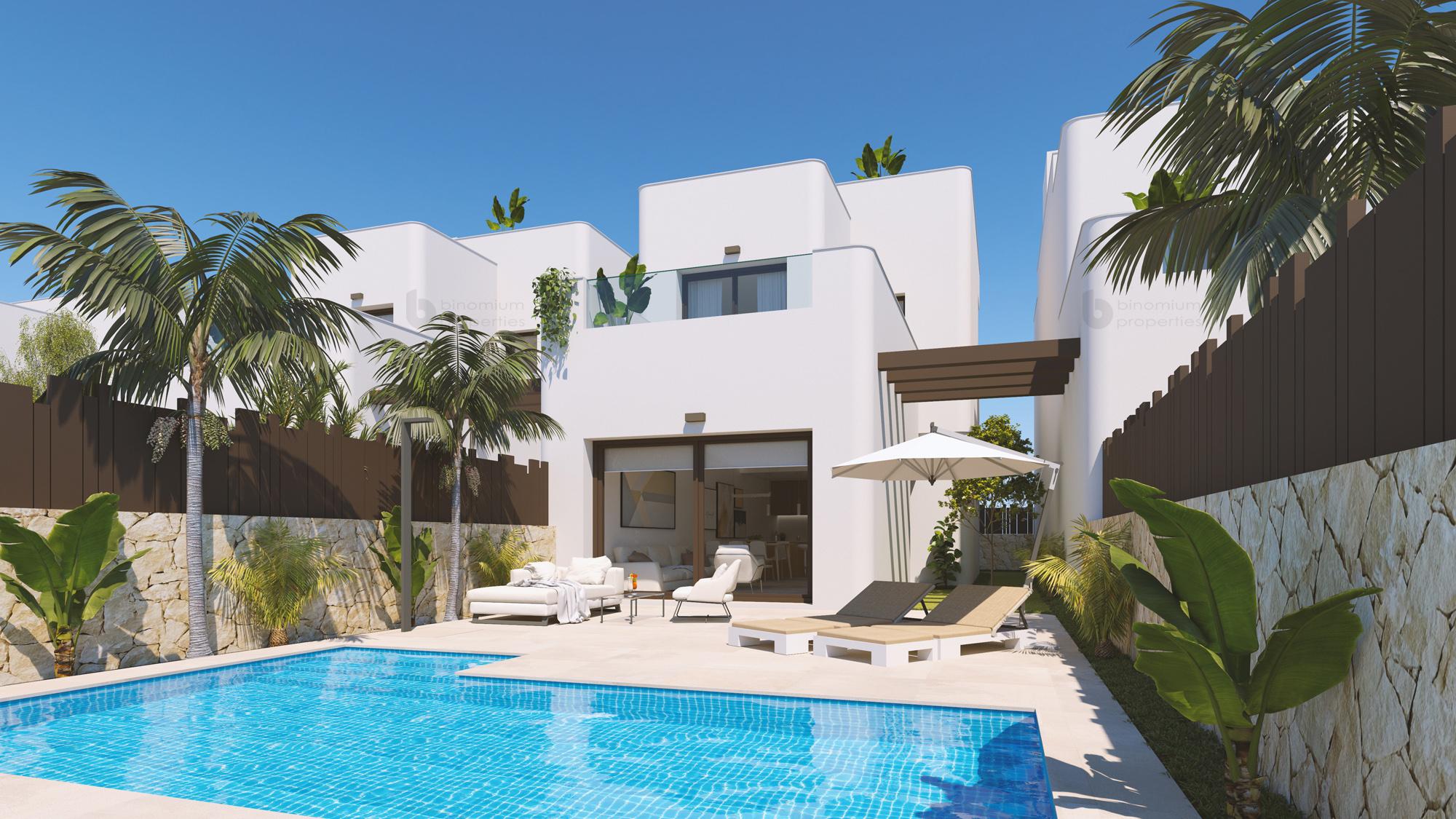 Ground-floor living area in 3-bedroom villa, Mil Palmeras, Pilar De La Horadada
